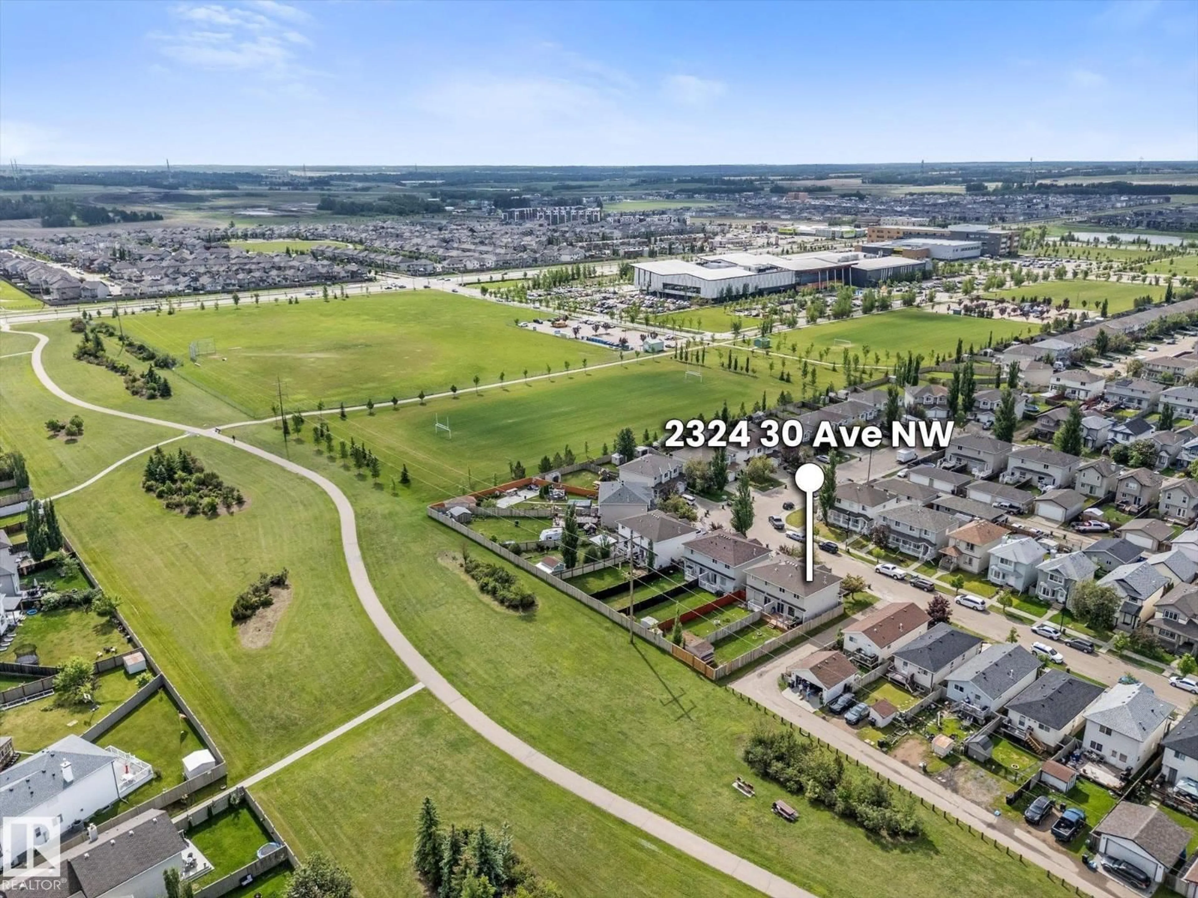 A pic from outside/outdoor area/front of a property/back of a property/a pic from drone, mountain view for 2324 30 AV, Edmonton Alberta T6T2B3