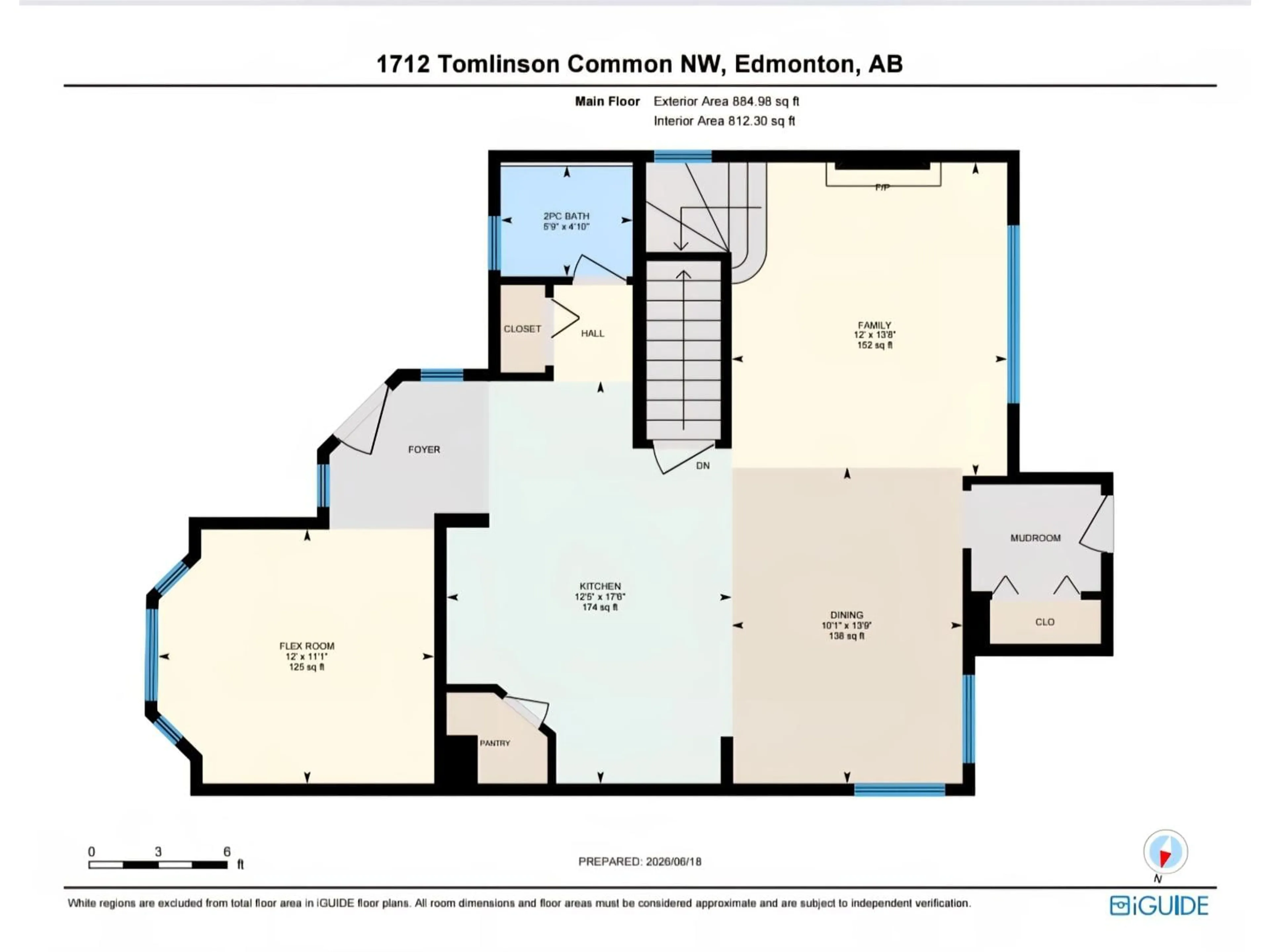 Floor plan for NW - 1712 TOMLINSON CM, Edmonton Alberta T6R2W8