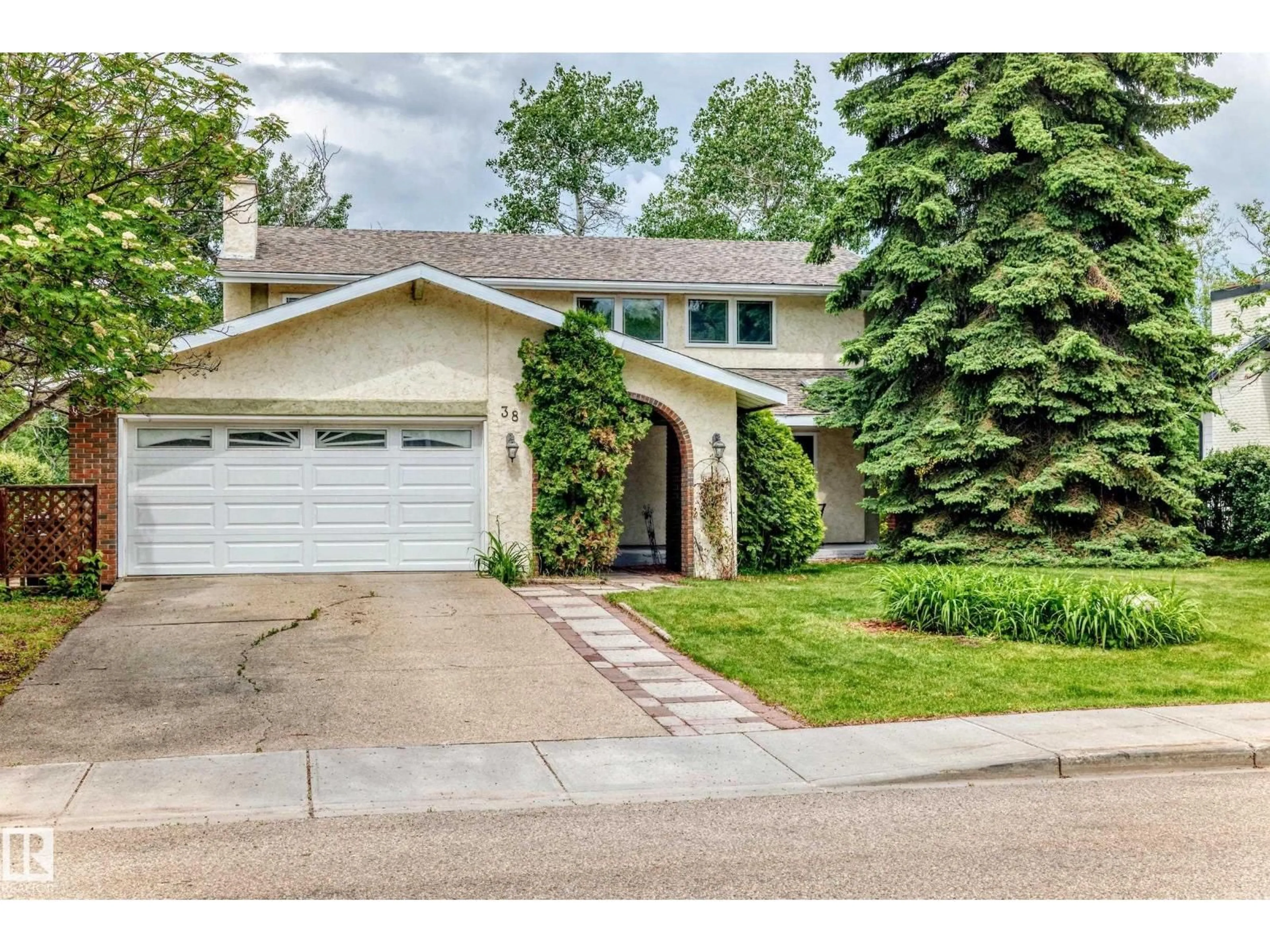 Home with brick exterior material, street for 38 BEAUVISTA DR, Sherwood Park Alberta T8A3M5