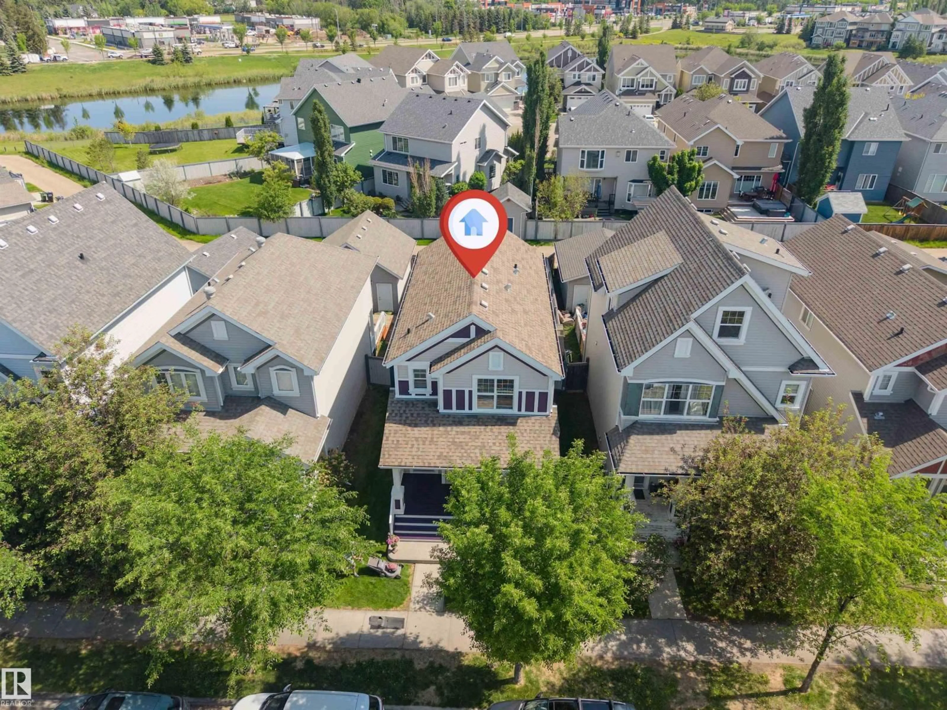 A pic from outside/outdoor area/front of a property/back of a property/a pic from drone, city buildings view from balcony for 1135 74 ST, Edmonton Alberta T6X0N7