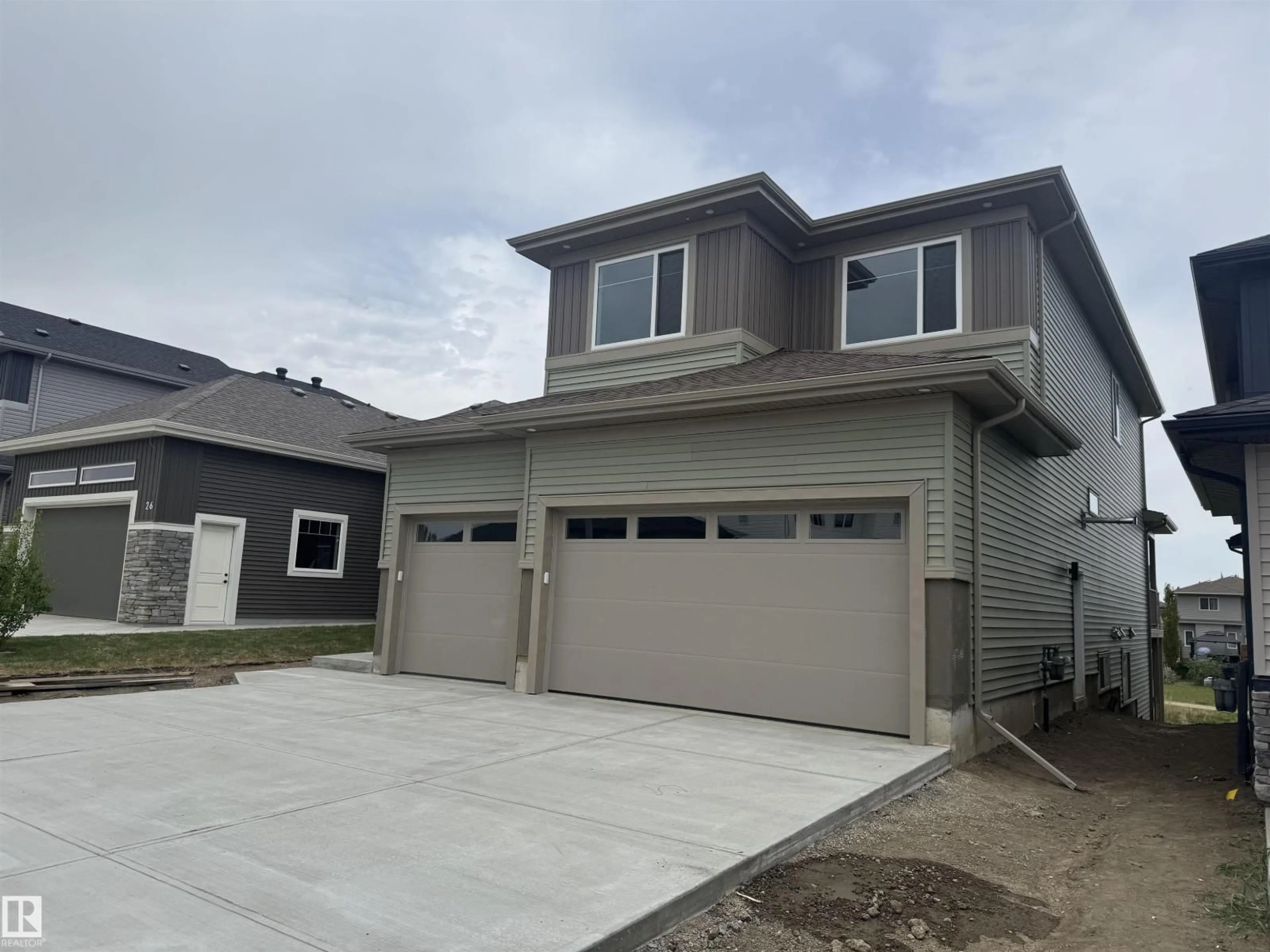 Home with vinyl exterior material, street for 28 HARLEY WY, Spruce Grove Alberta T7X0X4