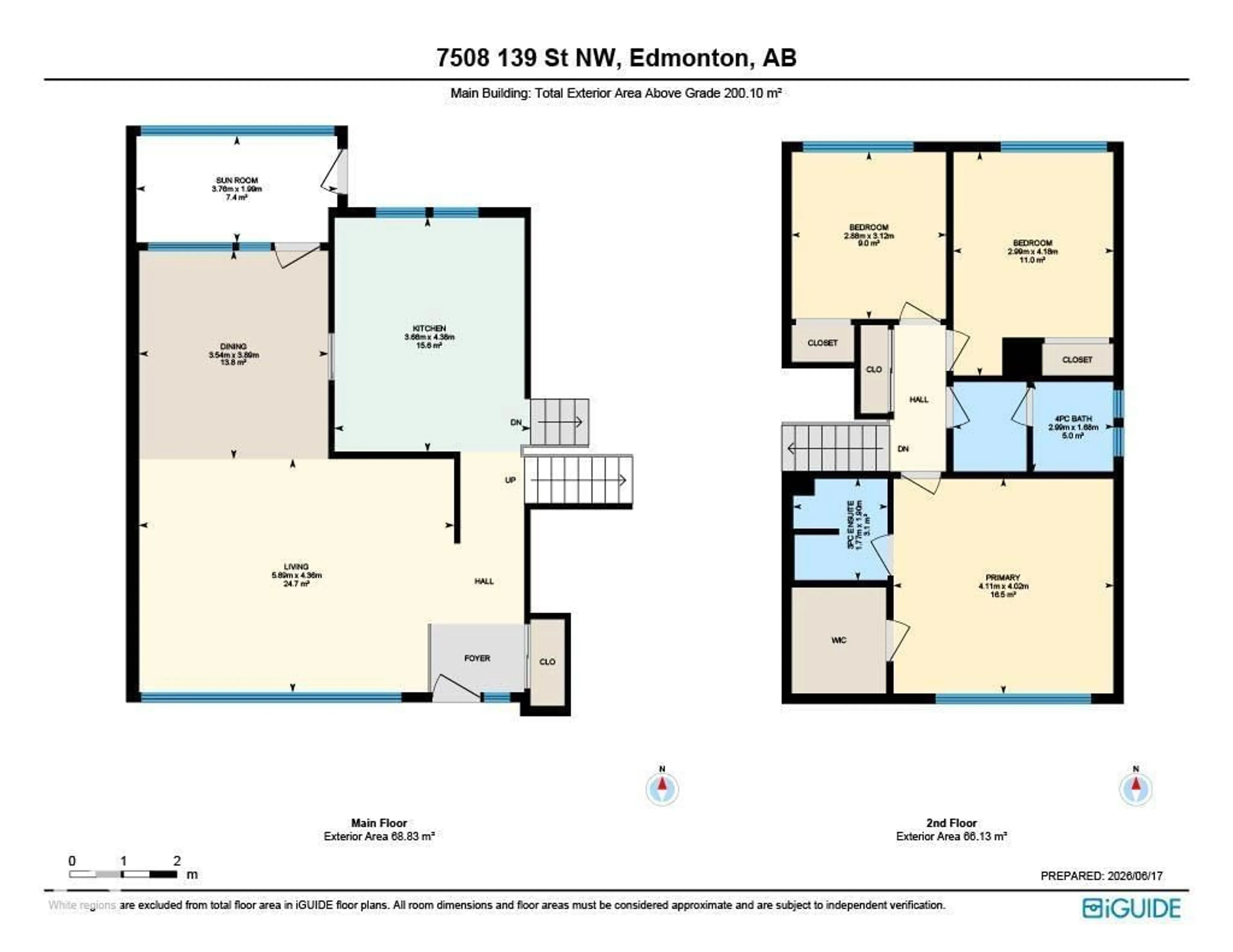 Floor plan for NW - 7508 139 ST, Edmonton Alberta T5R0E8