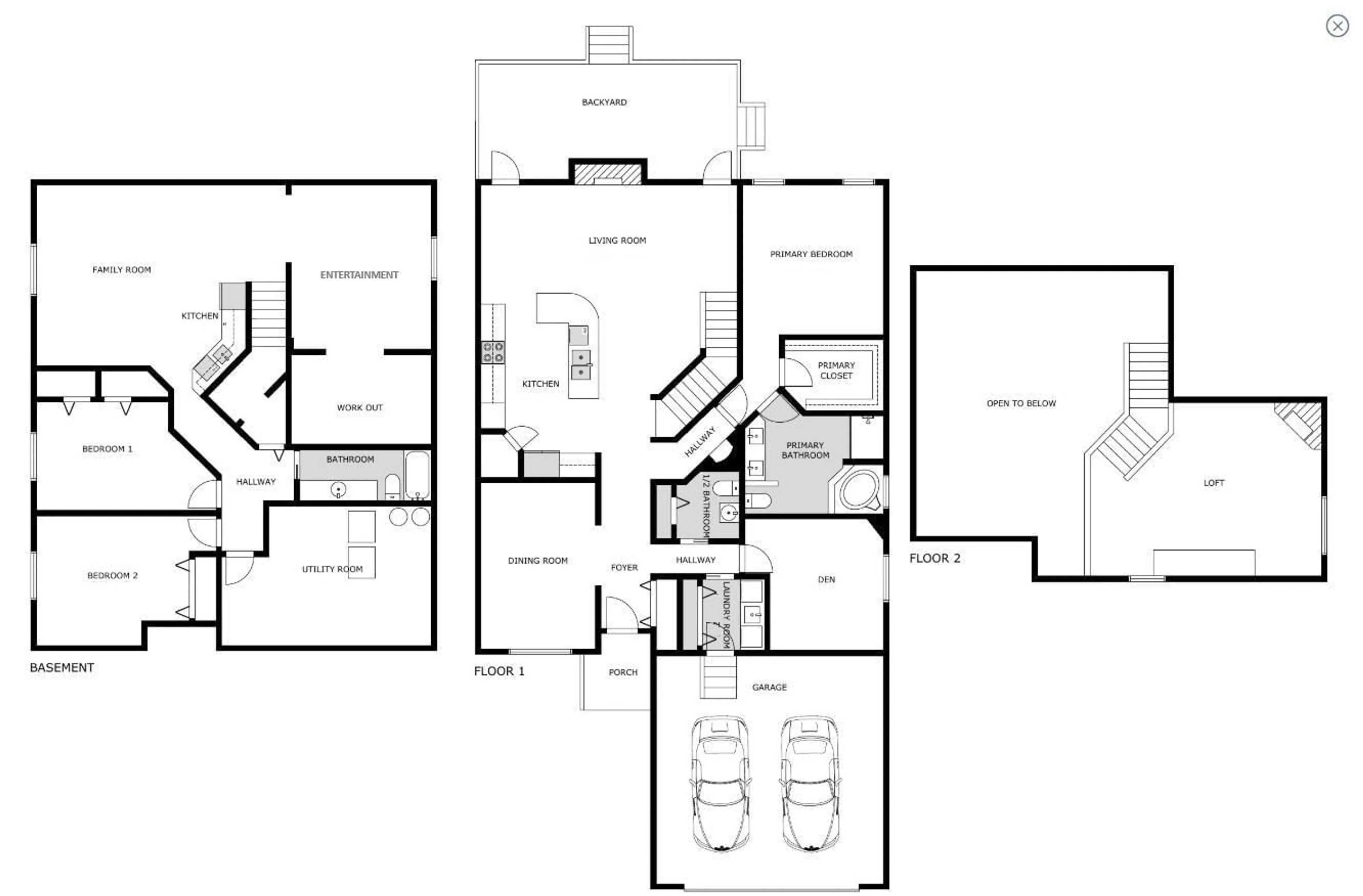 Floor plan for 2322 RUTHERFORD WY, Edmonton Alberta T6W1P4