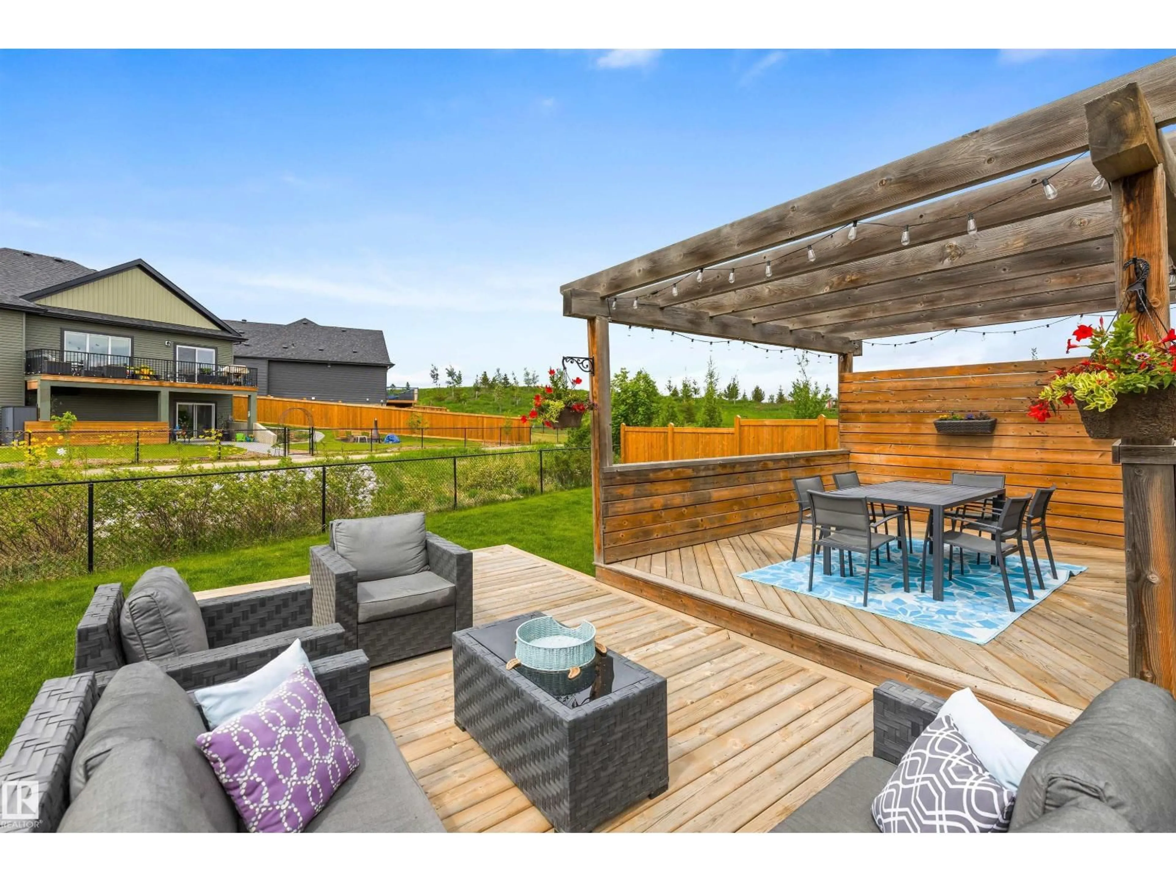 Patio, water/lake/river/ocean view for NW - 20530 128 AV, Edmonton Alberta T5S0L8