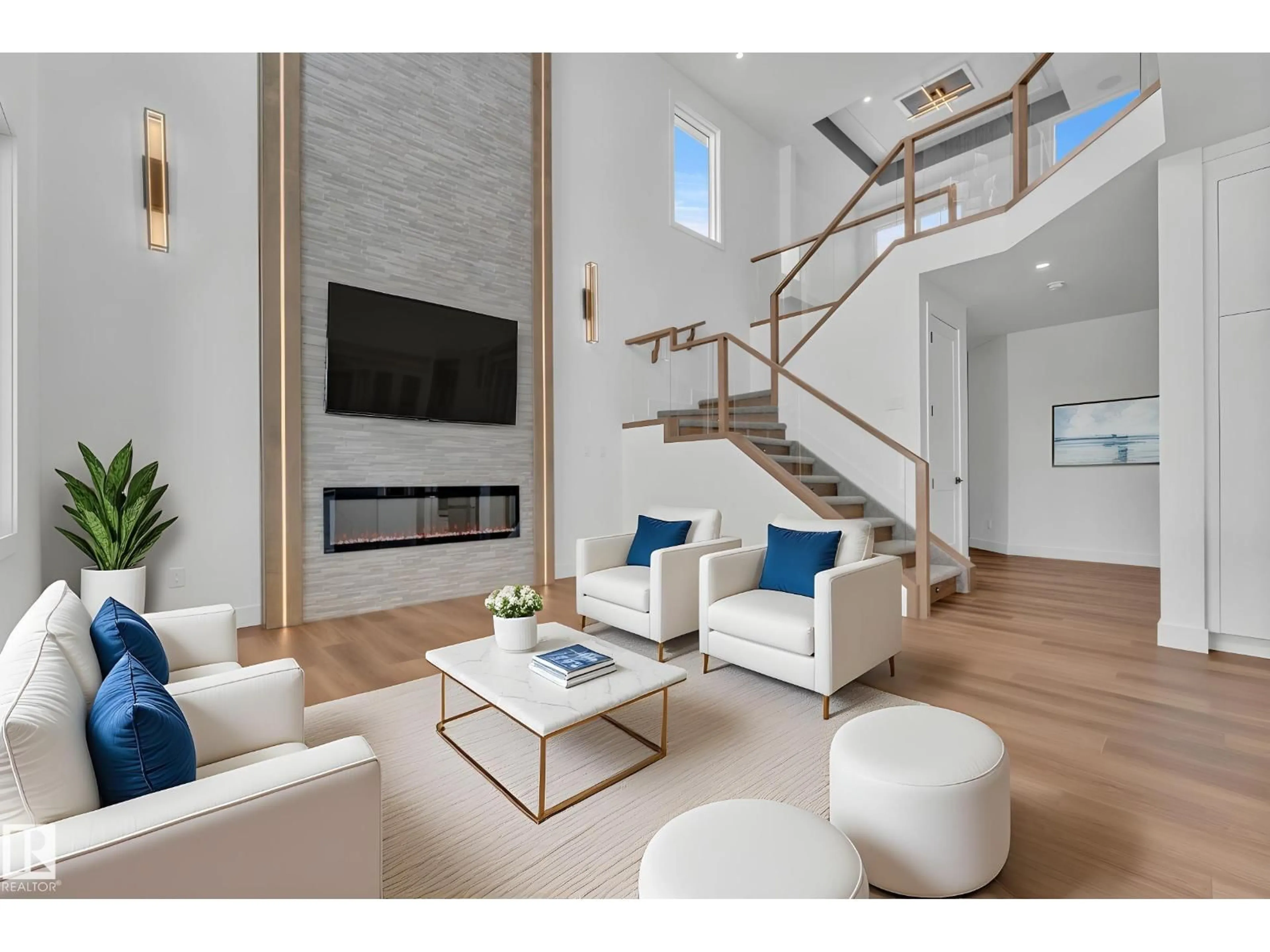 Living room with furniture, unknown for 501 CREEKSIDE BA, Leduc Alberta T9E1W4