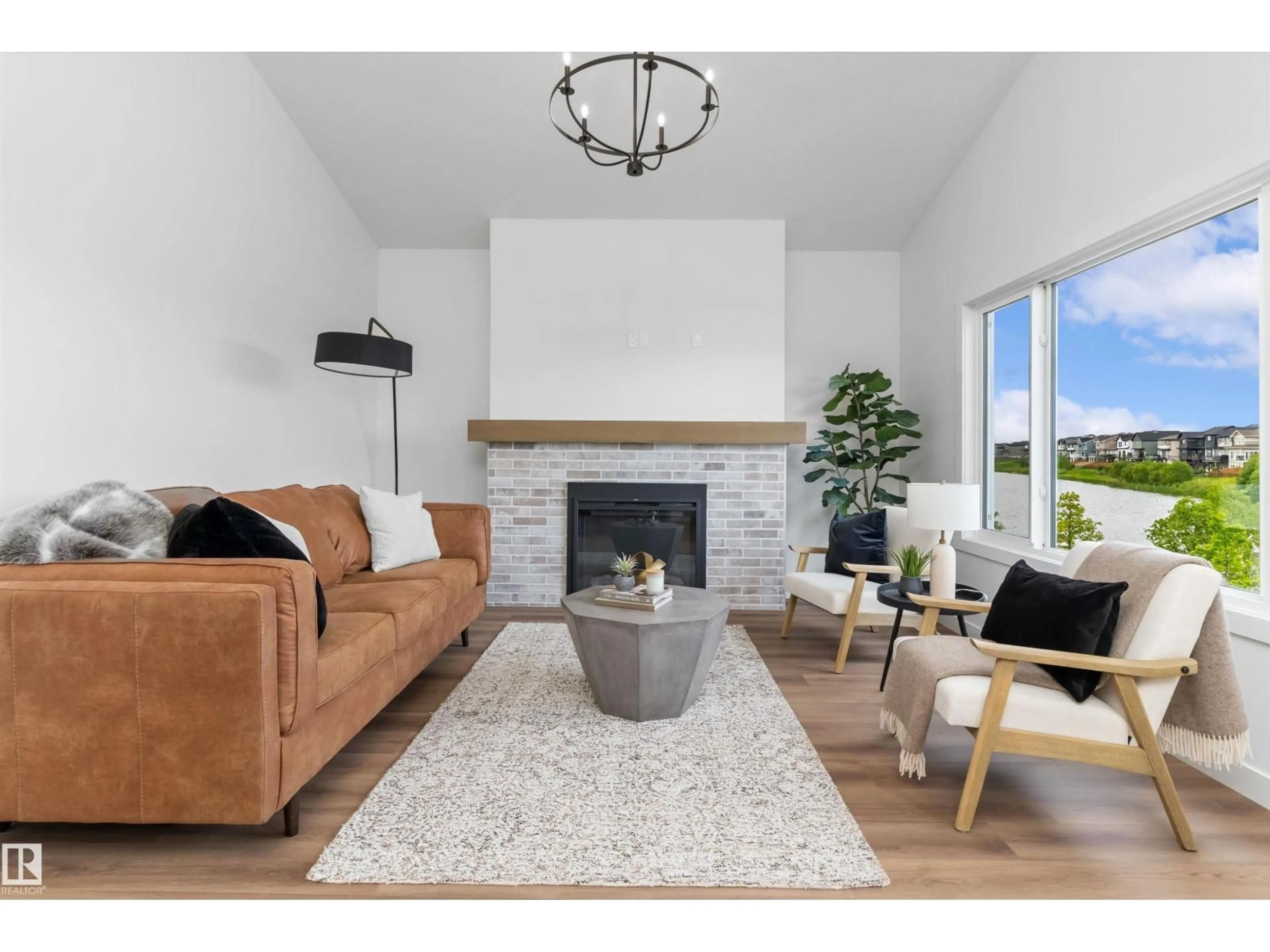 Living room with furniture, unknown for 3708 CROSS LANDING SW, Edmonton Alberta T6W4M8