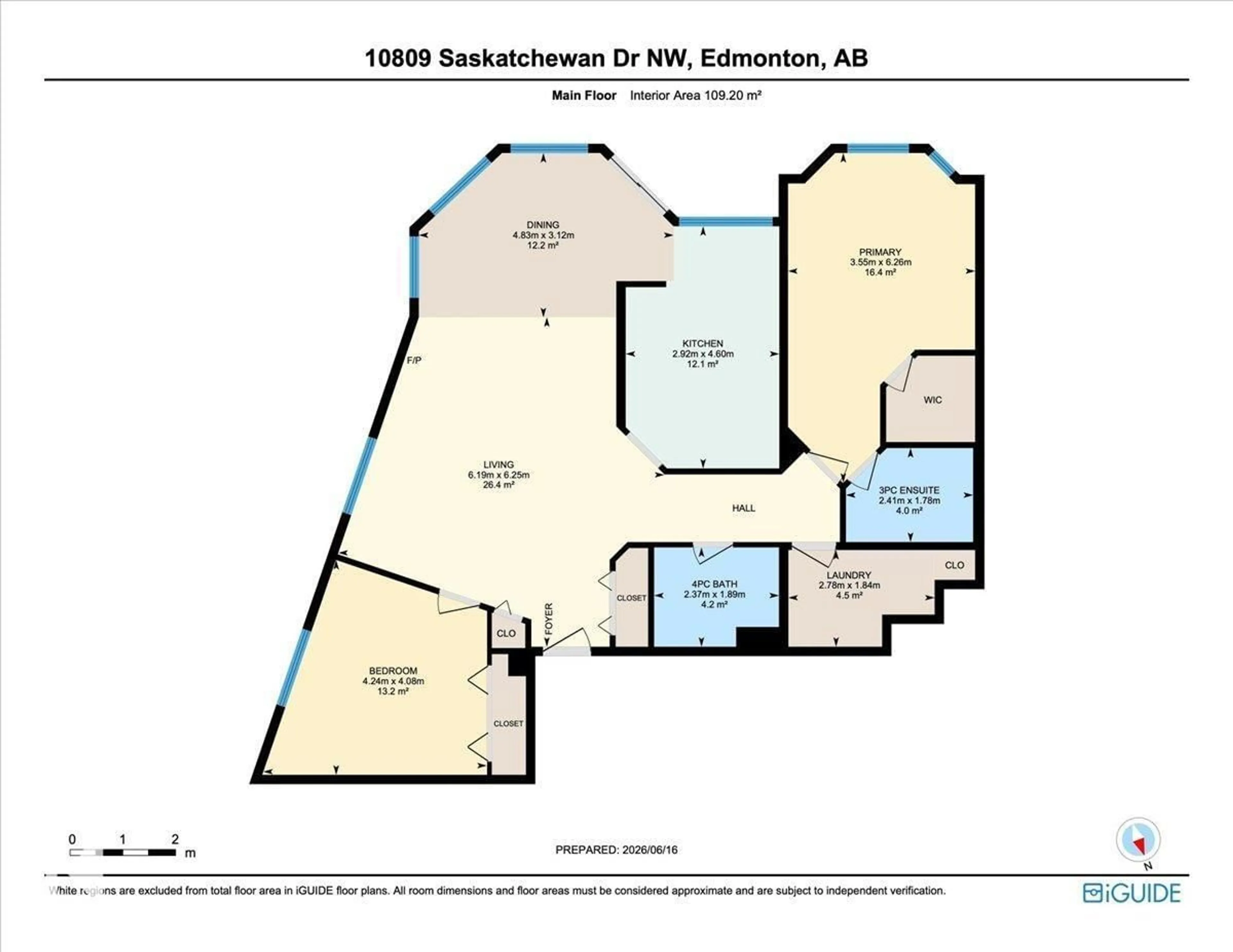 Floor plan for #306 - 10809 SASKATCHEWAN DR NW, Edmonton Alberta T6E4S5