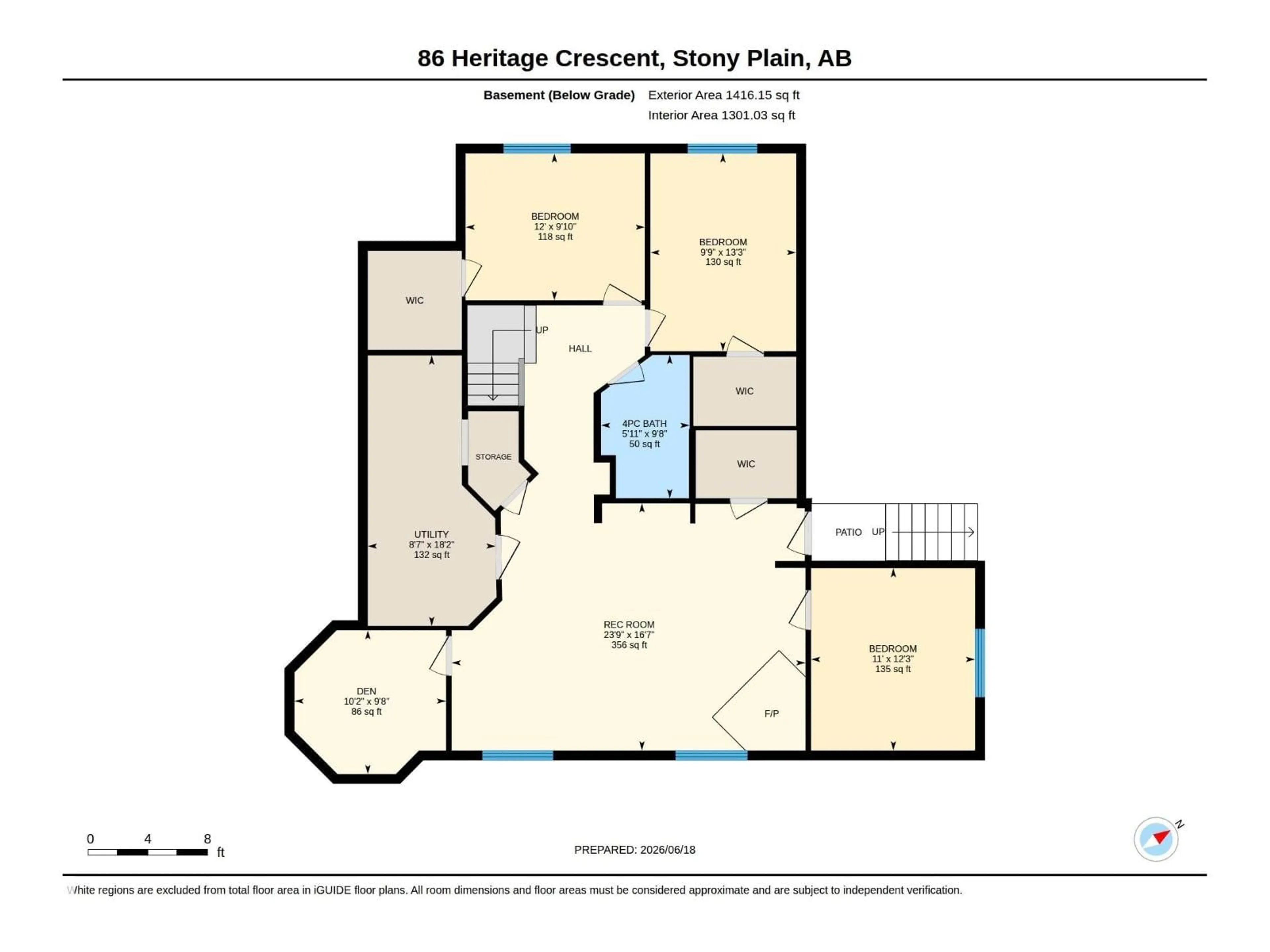 Floor plan for 86 HERITAGE CR, Stony Plain Alberta T7Z2M6