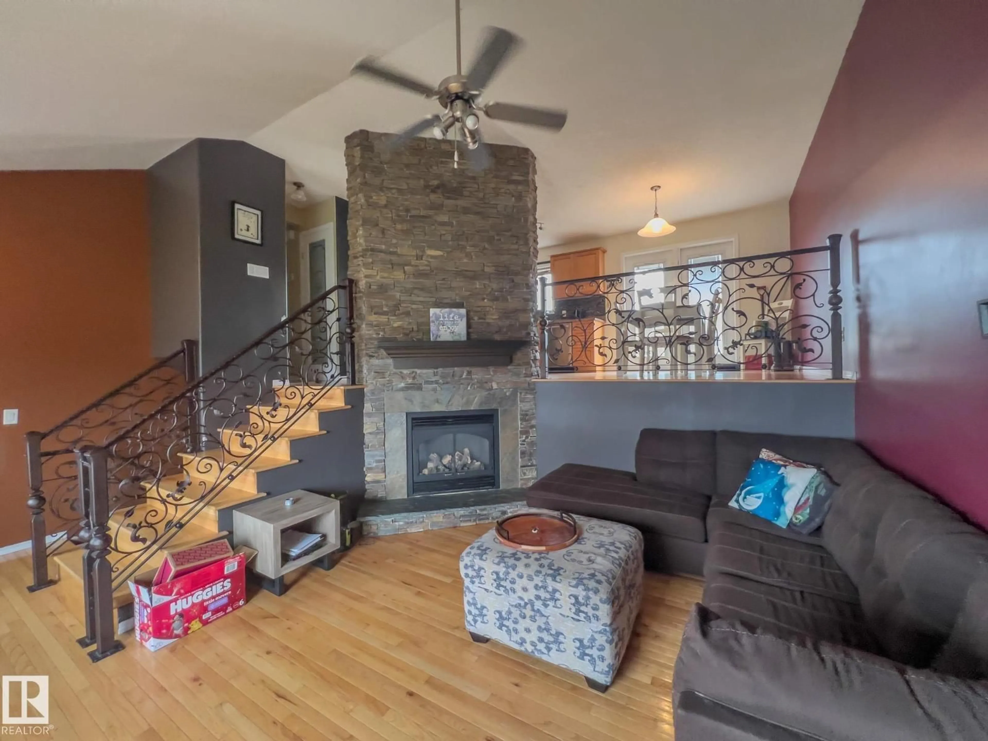 Living room with furniture, unknown for 3802 42 AV, Bonnyville Town Alberta T9N2J9