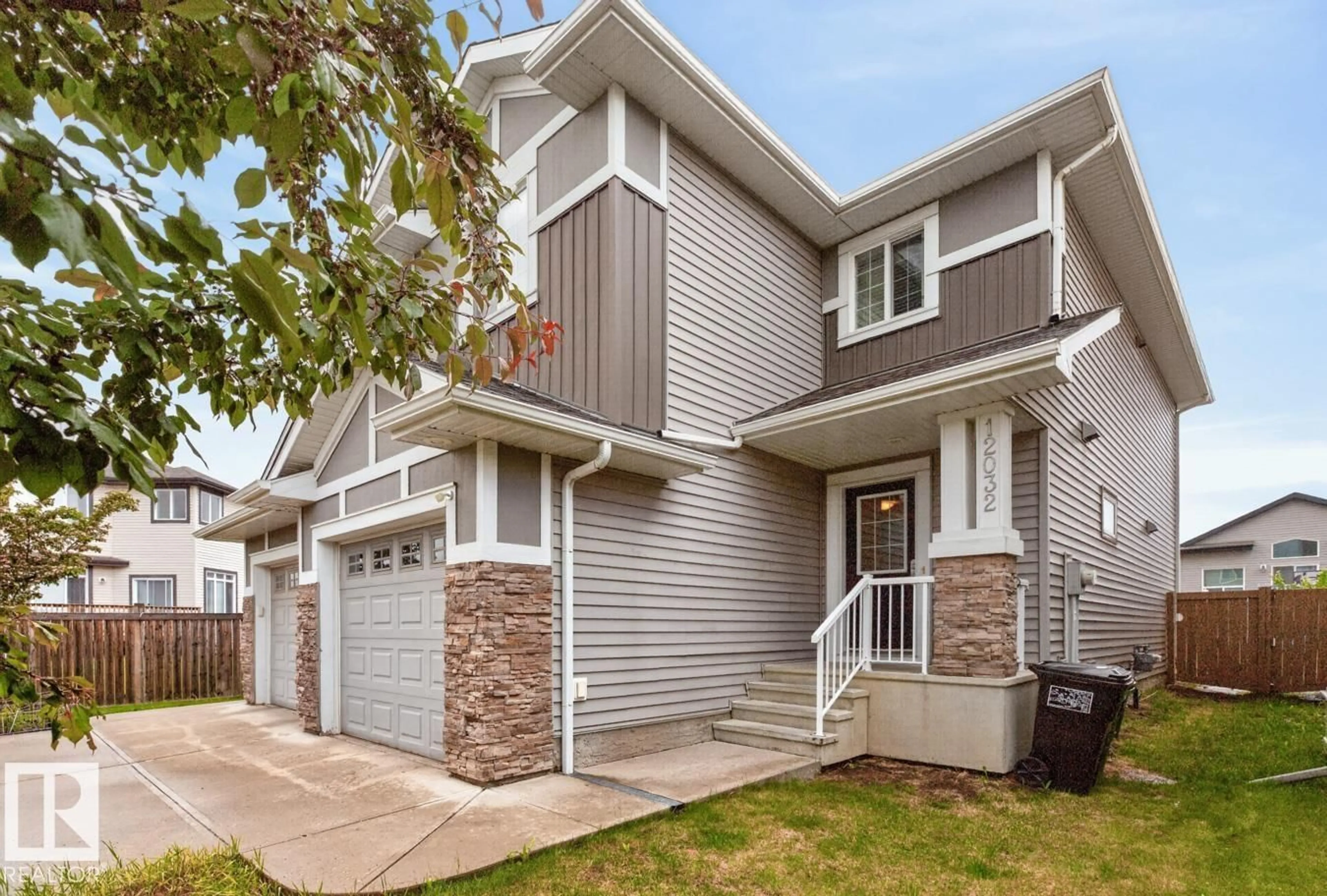 Home with vinyl exterior material, street for NW - 12032 167B AV, Edmonton Alberta T5X0G6