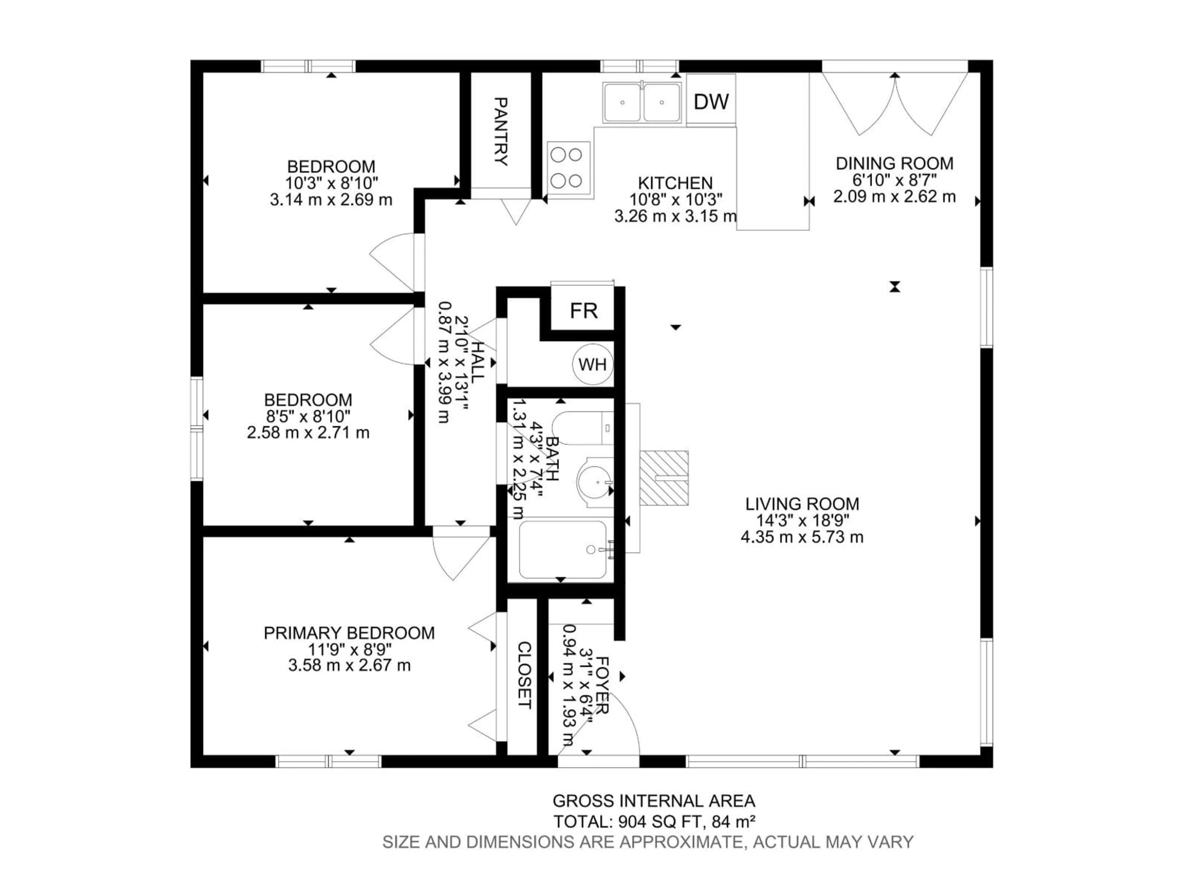 Floor plan for 308 3 ST, Rural Lac Ste. Anne County Alberta T0E1A0