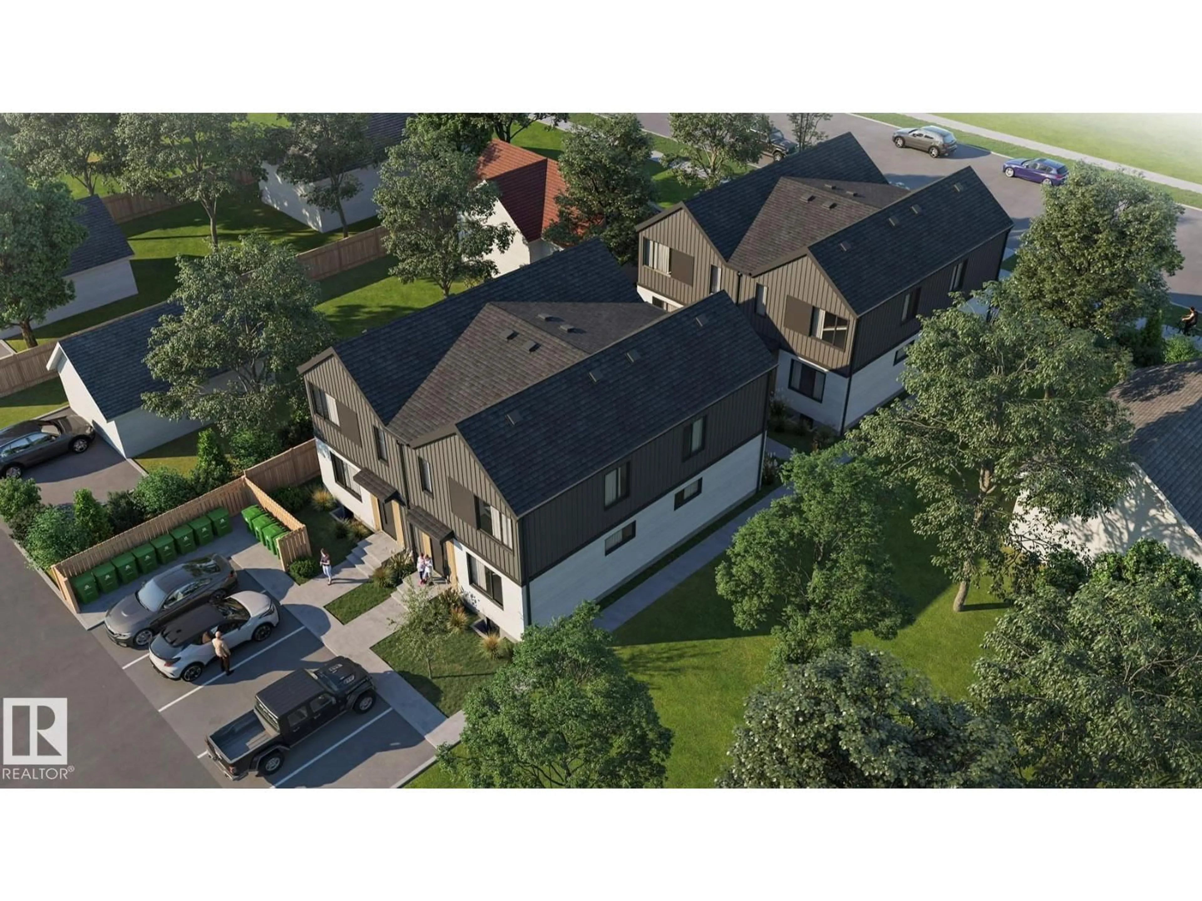 A pic from outside/outdoor area/front of a property/back of a property/a pic from drone, street for #4 - 11522 103 ST NW, Edmonton Alberta T5G2H9
