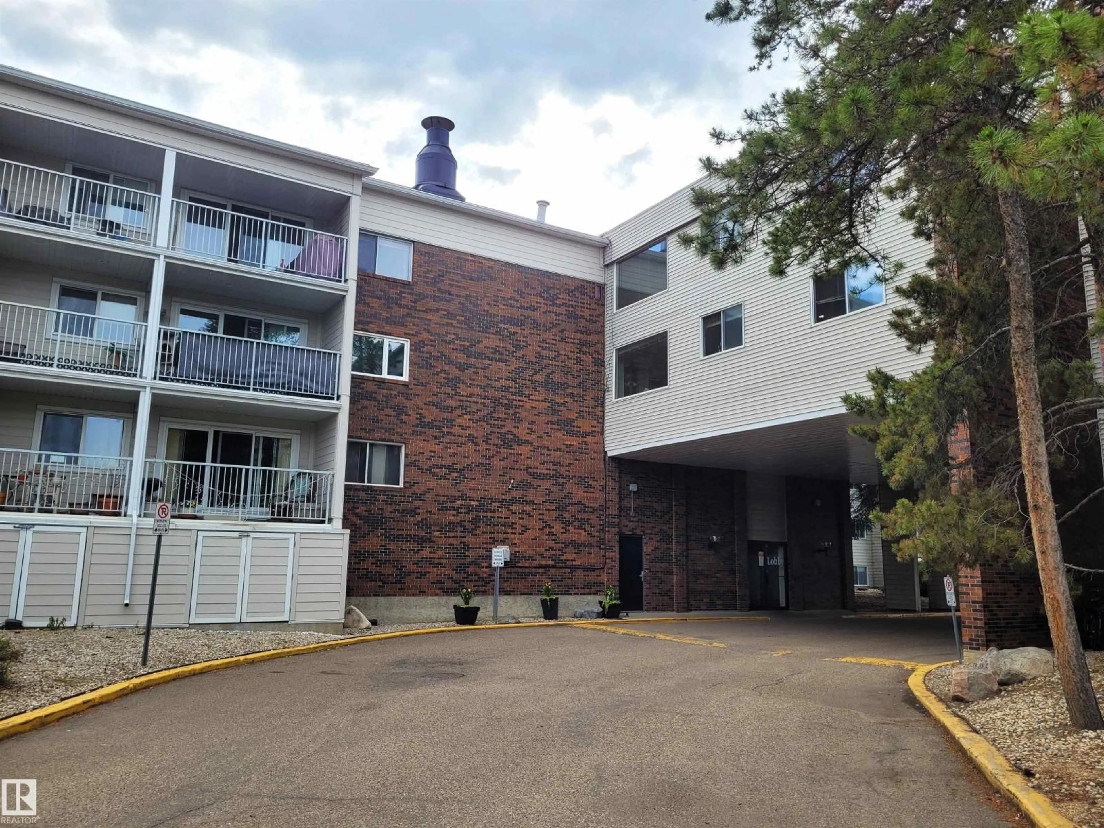 A pic from outside/outdoor area/front of a property/back of a property/a pic from drone, building for 235 - 4404 122 ST, Edmonton Alberta T6H4E2