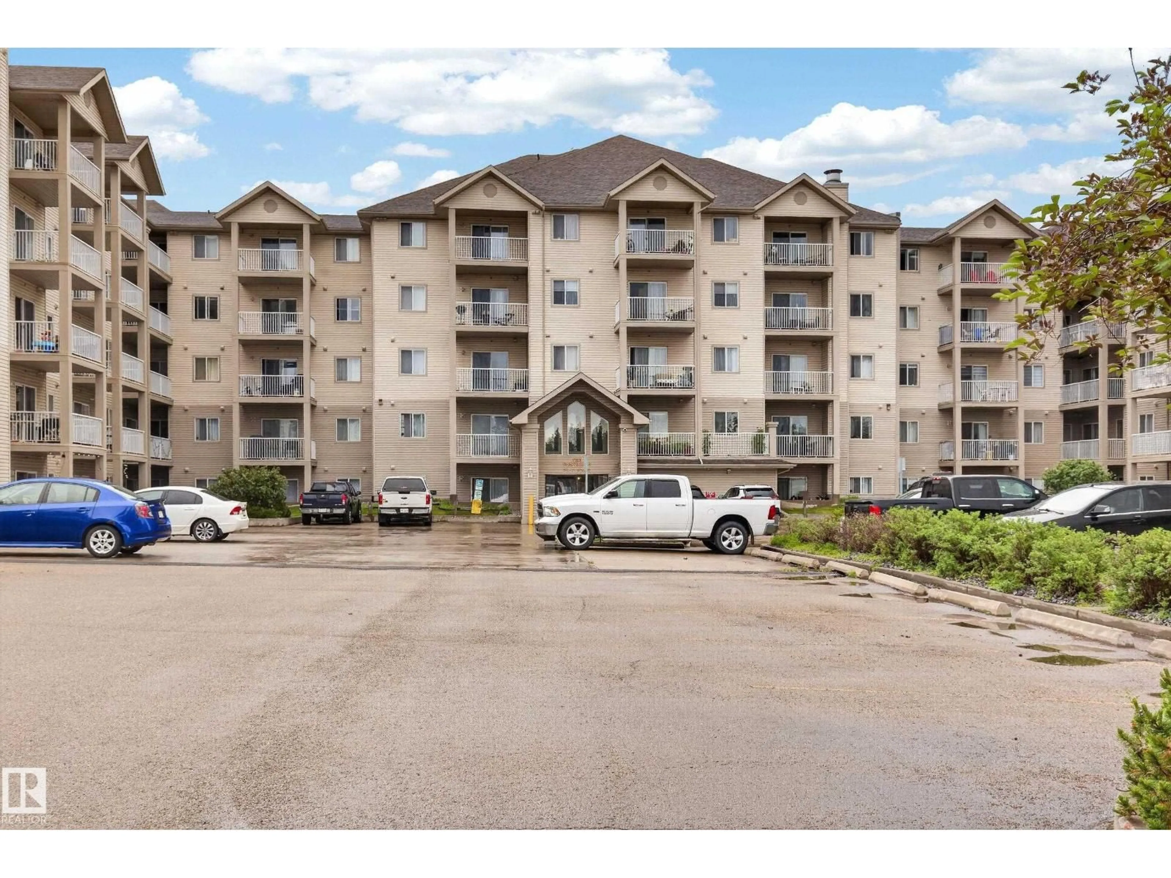 A pic from outside/outdoor area/front of a property/back of a property/a pic from drone, unknown for #321 - 7511 171 ST, Edmonton Alberta T5T6S7