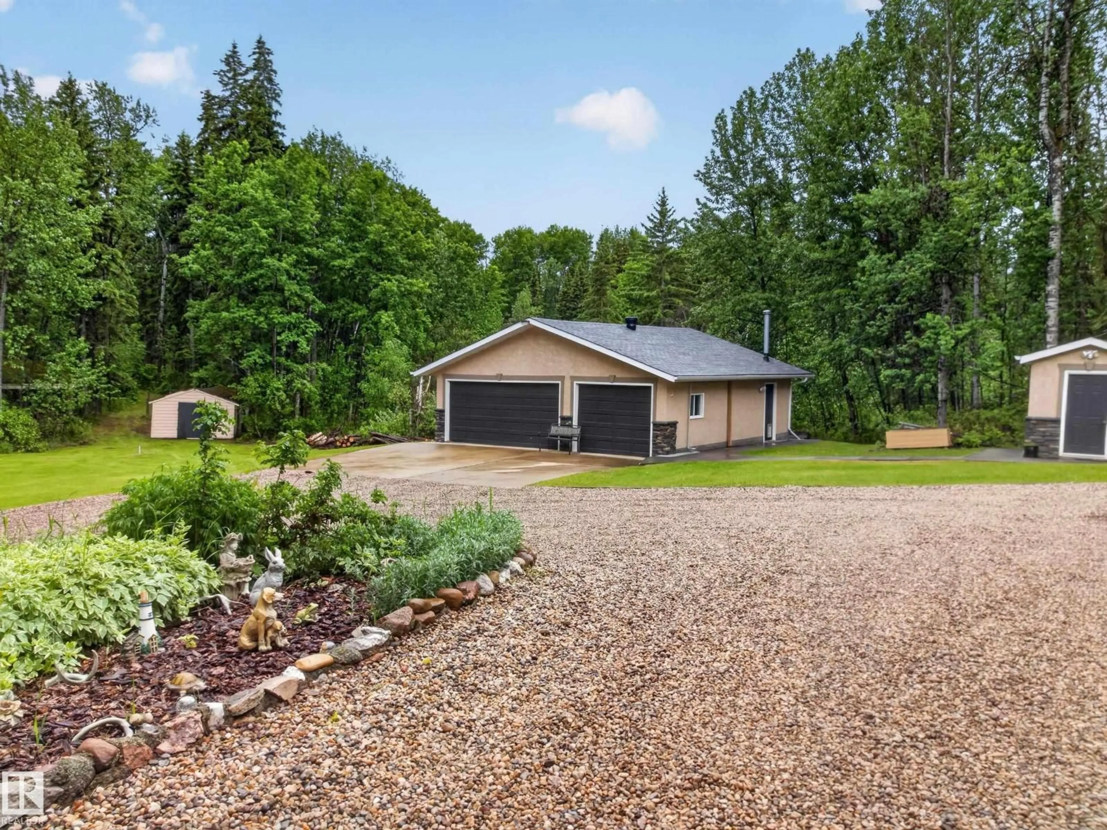 A pic from outside/outdoor area/front of a property/back of a property/a pic from drone, unknown for #8A - 53220 RGE ROAD 21, Rural Parkland County Alberta T7Y0C5