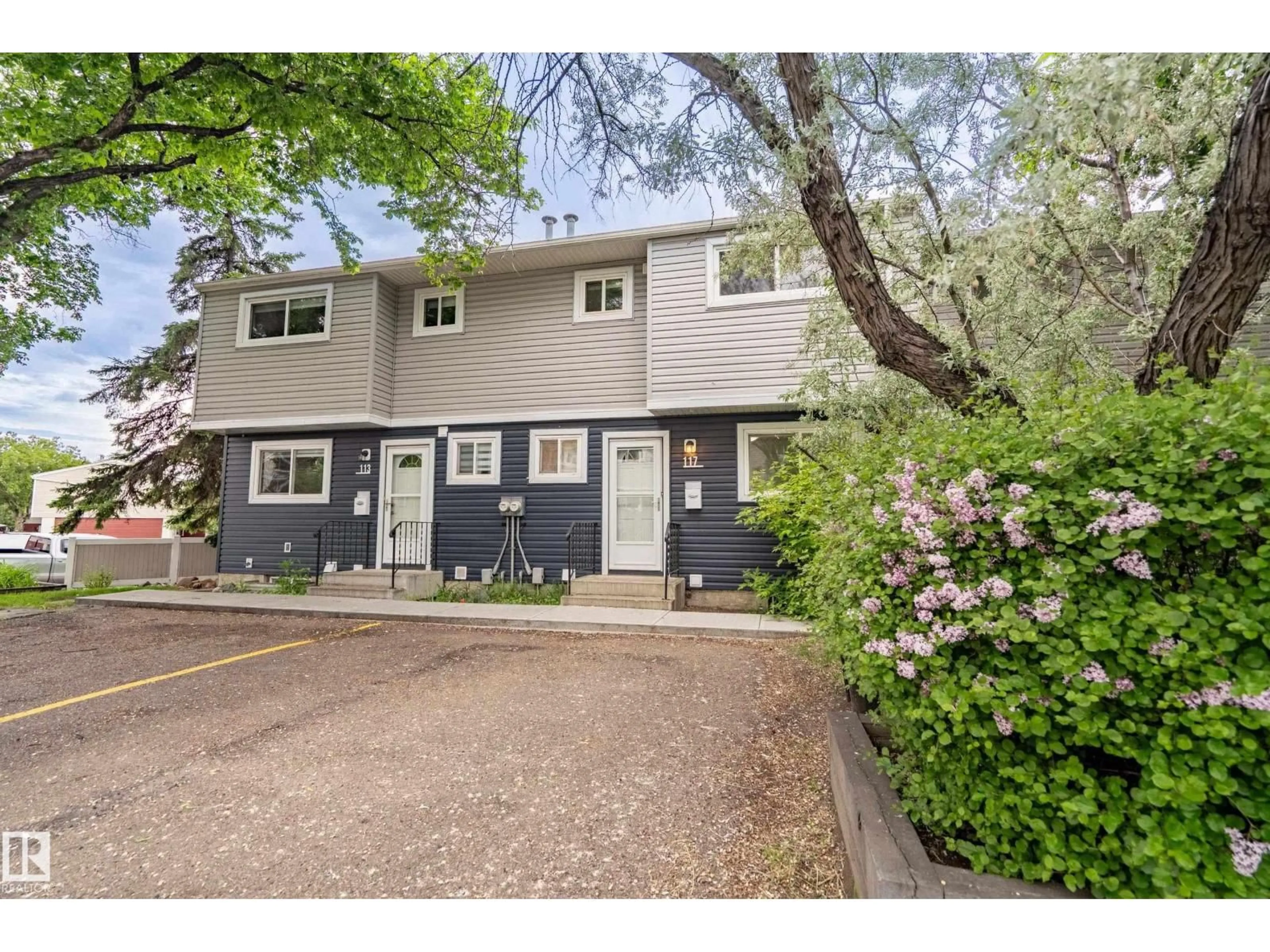 A pic from outside/outdoor area/front of a property/back of a property/a pic from drone, street for 117 HABITAT CR, Edmonton Alberta T5A3K8