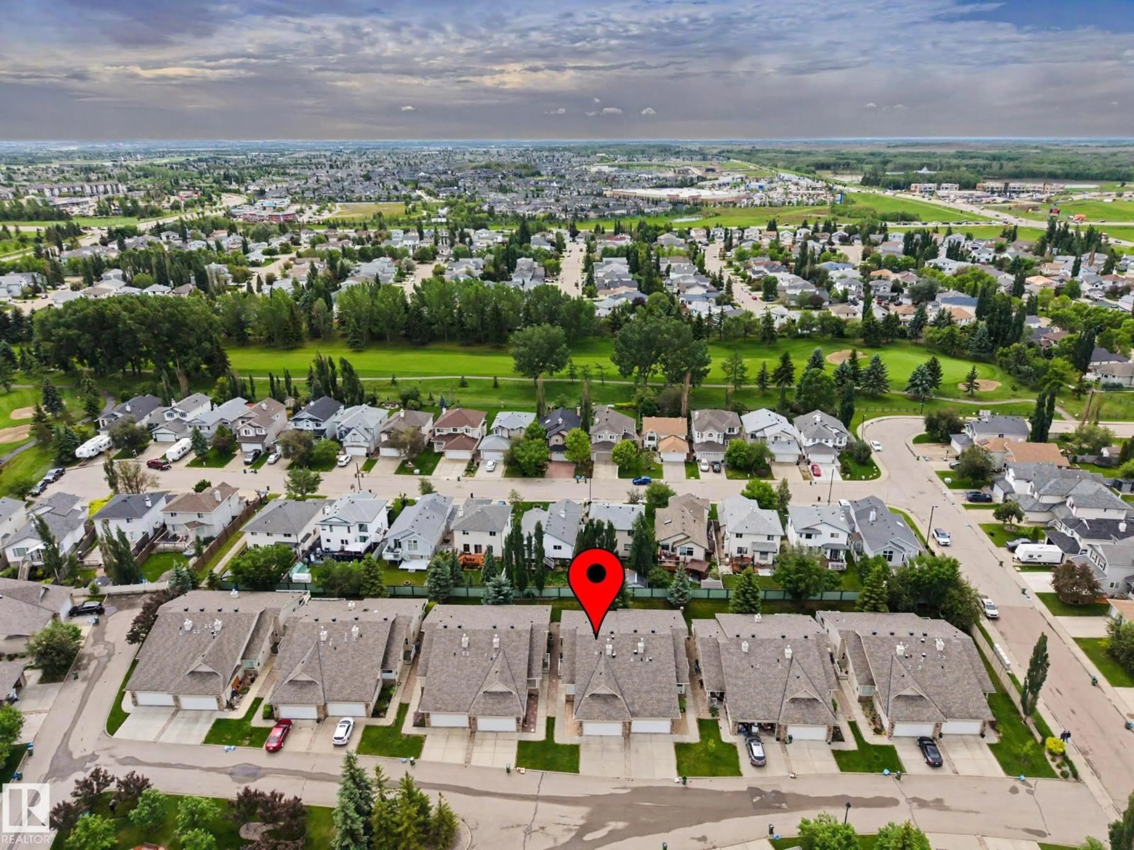 A pic from outside/outdoor area/front of a property/back of a property/a pic from drone, street for 6 - 2031 BRENNAN CR, Edmonton Alberta T5T0W3