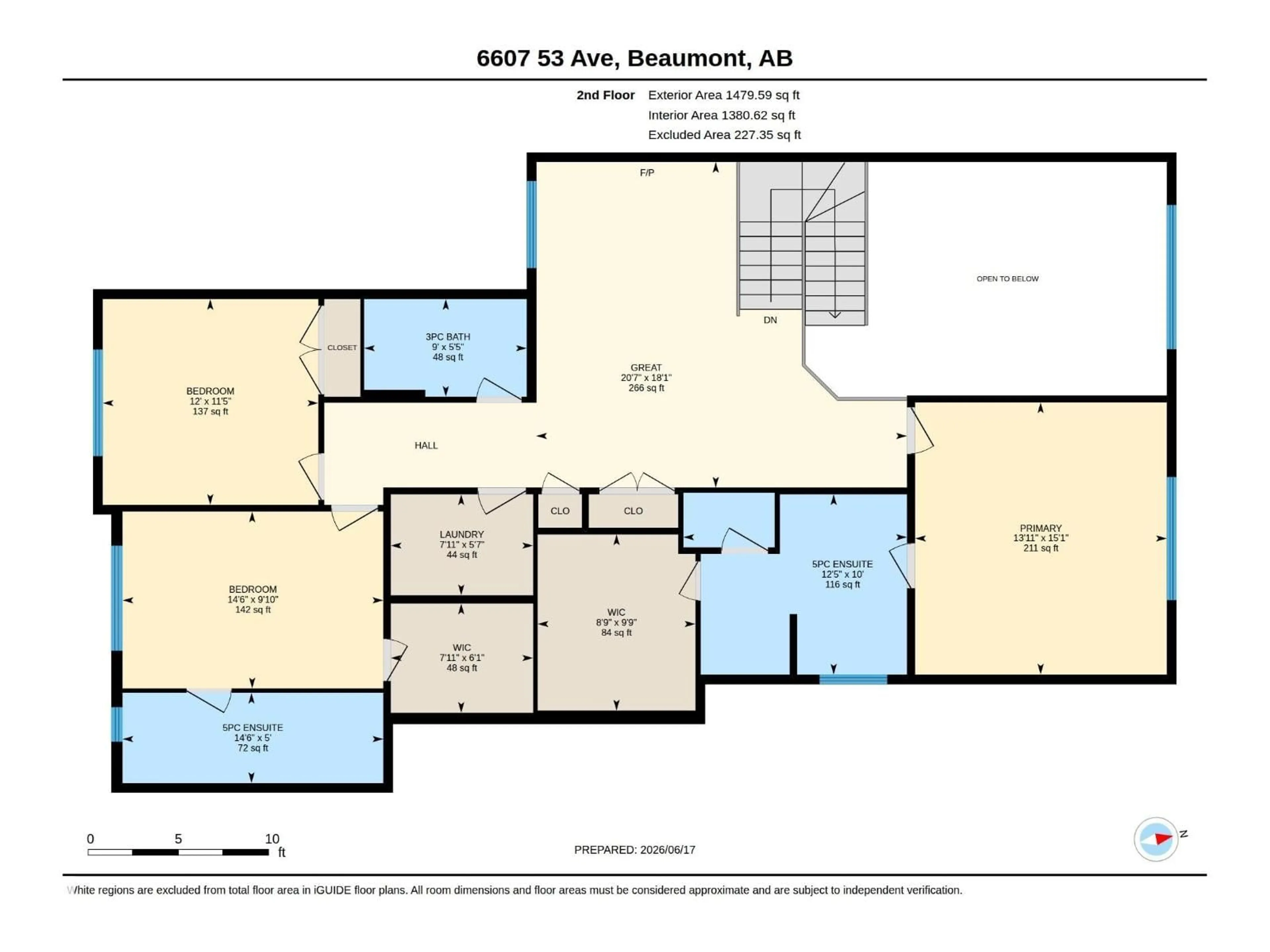 Floor plan for 6607 53 AV, Beaumont Alberta T4X2A3