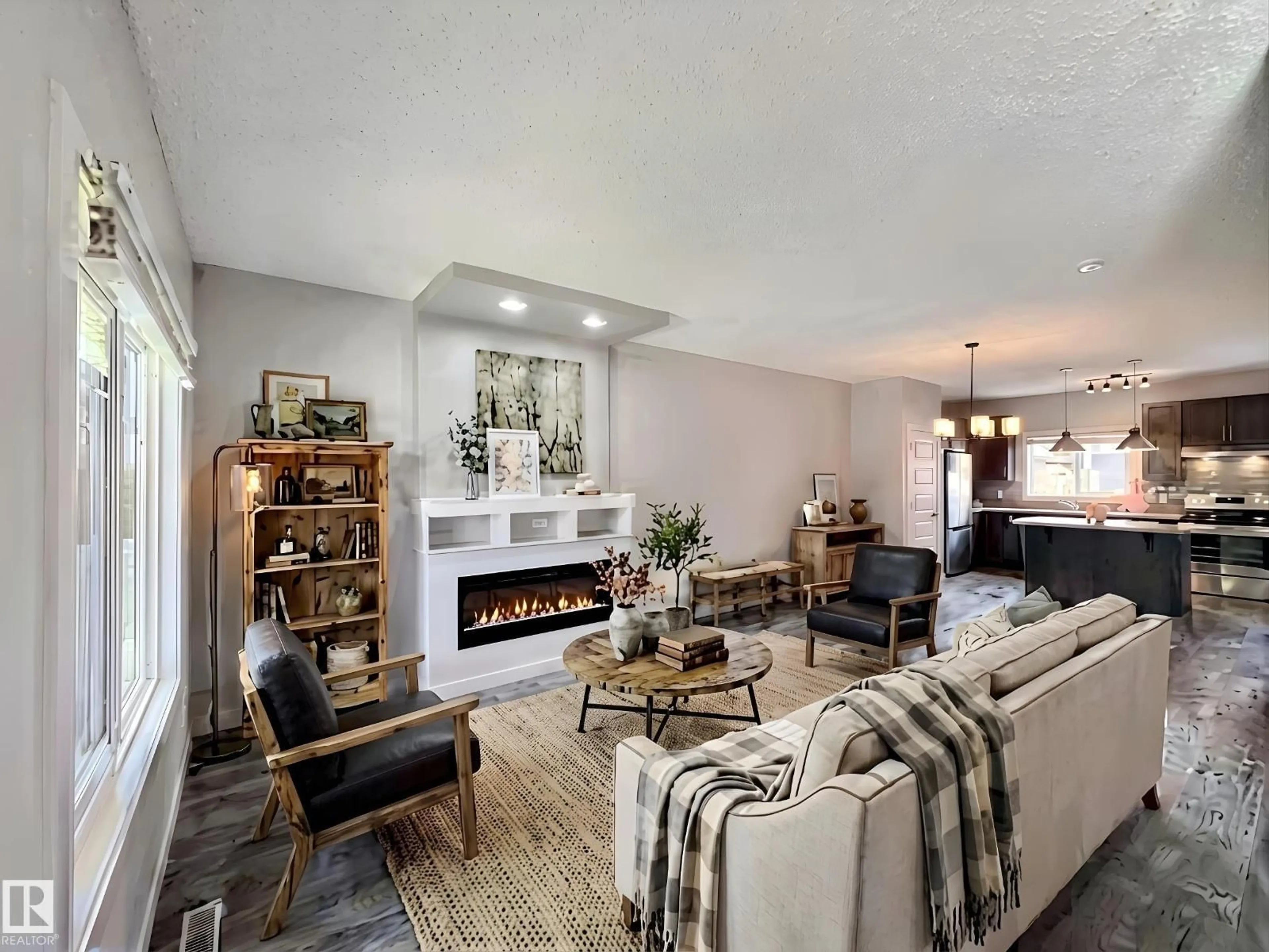 Living room with furniture, unknown for SW - 6925 CARDINAL WD, Edmonton Alberta T6W2Y3