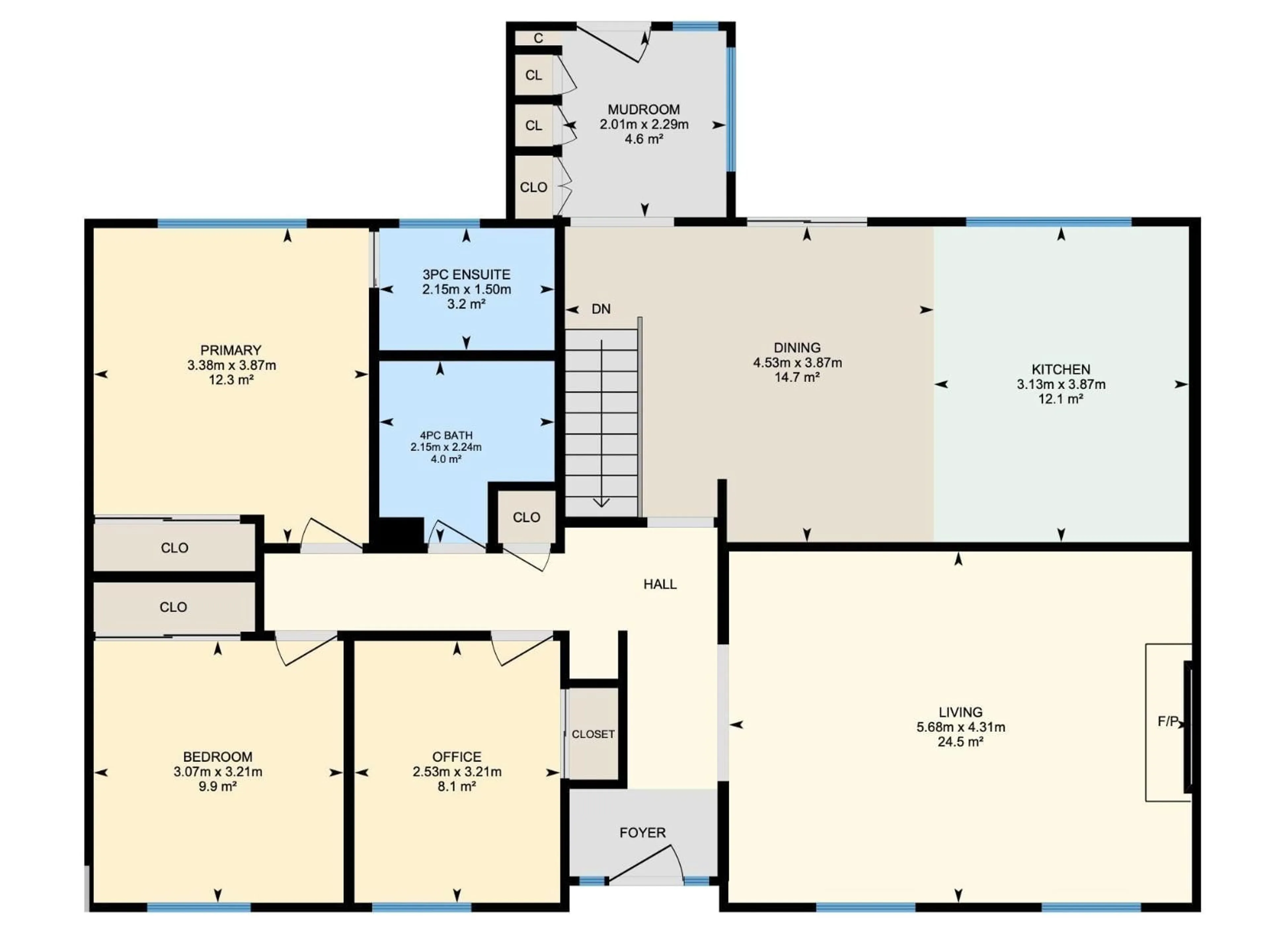 Floor plan for NW - 3607 118 ST, Edmonton Alberta T6J1W6