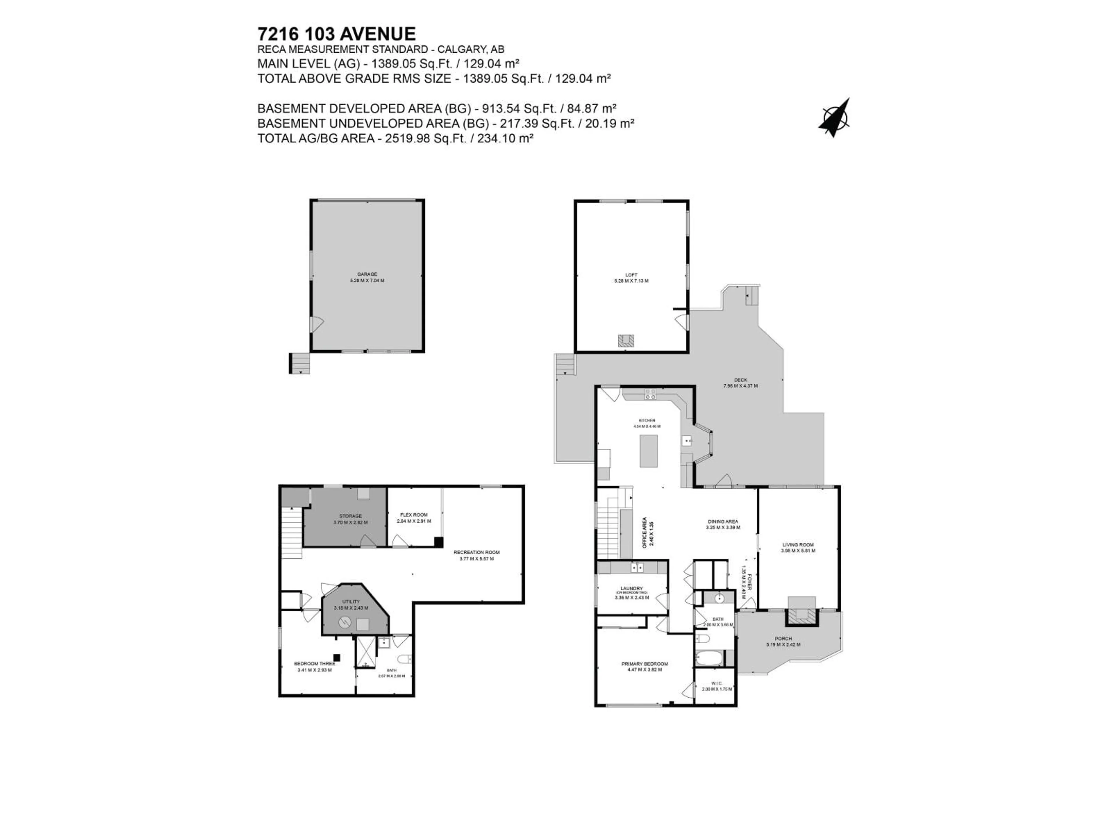 Floor plan for 7216 103 AV, Edmonton Alberta T6A0V1