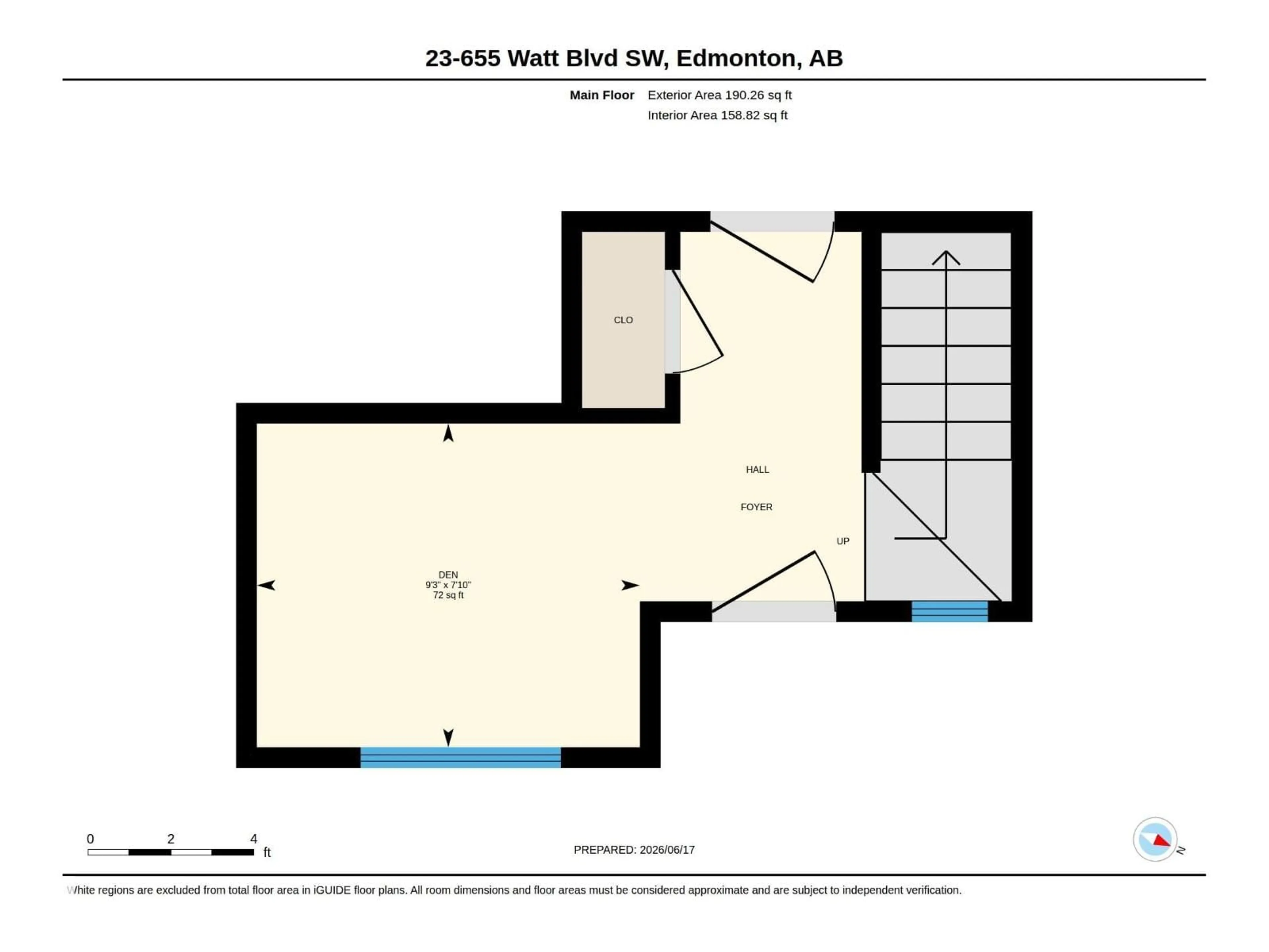 Floor plan for #23 - 655 WATT BV, Edmonton Alberta T6X0Y2