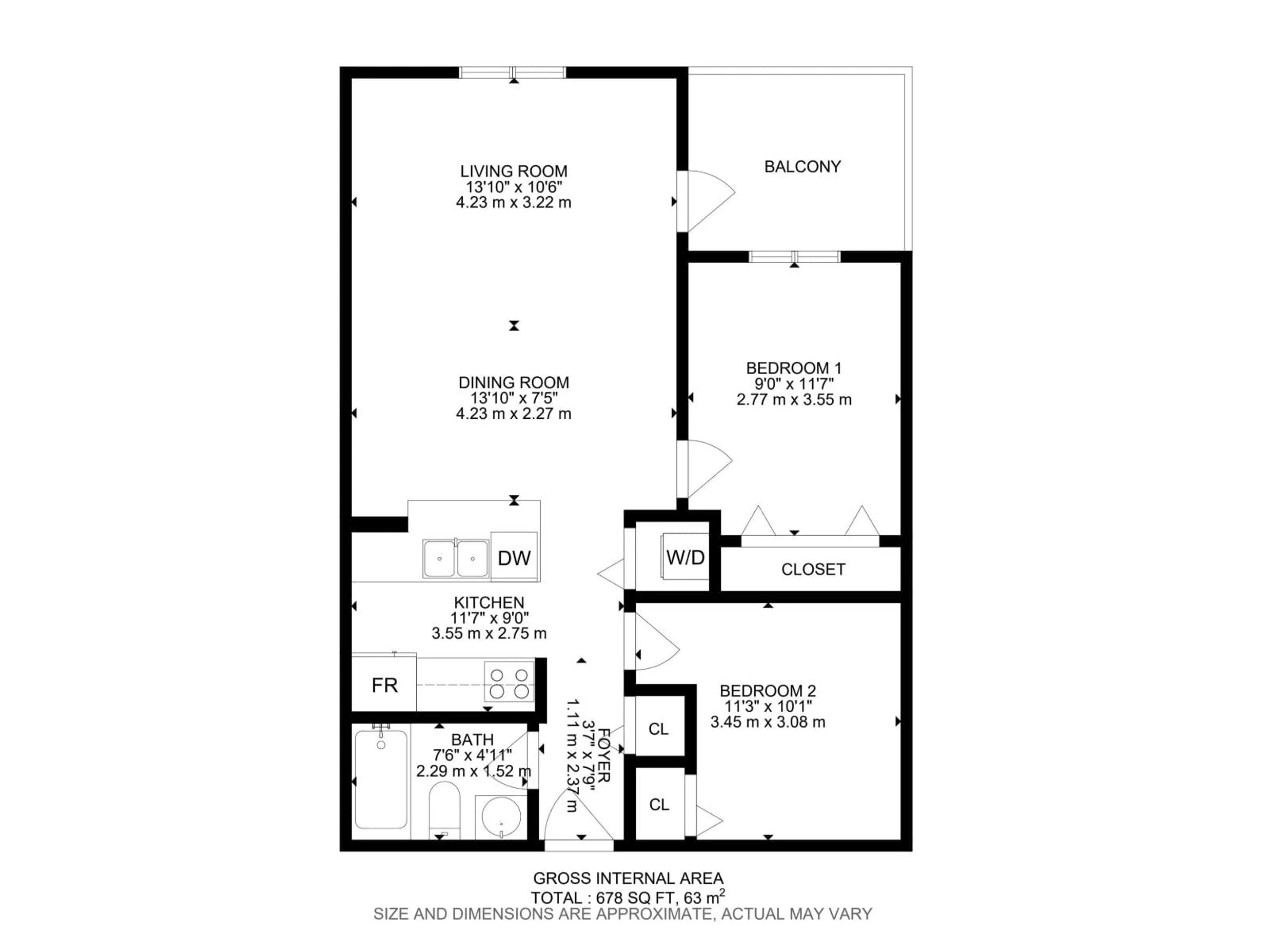 Floor plan for #224 - 3315 JAMES MOWATT TR, Edmonton Alberta T6W3L9