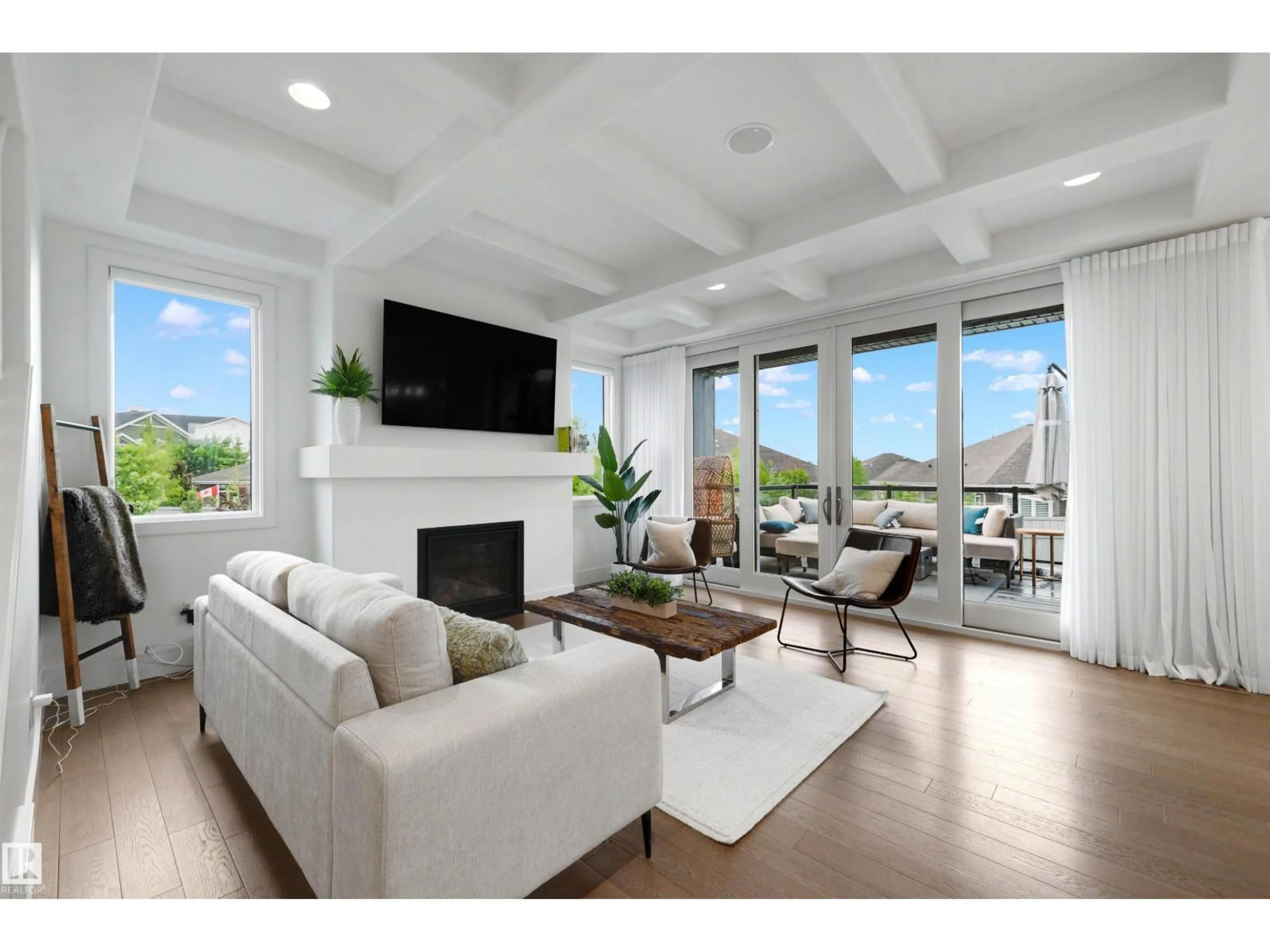 Living room with furniture, unknown for 19 LAPIERRE PL, St. Albert Alberta T8N7R4