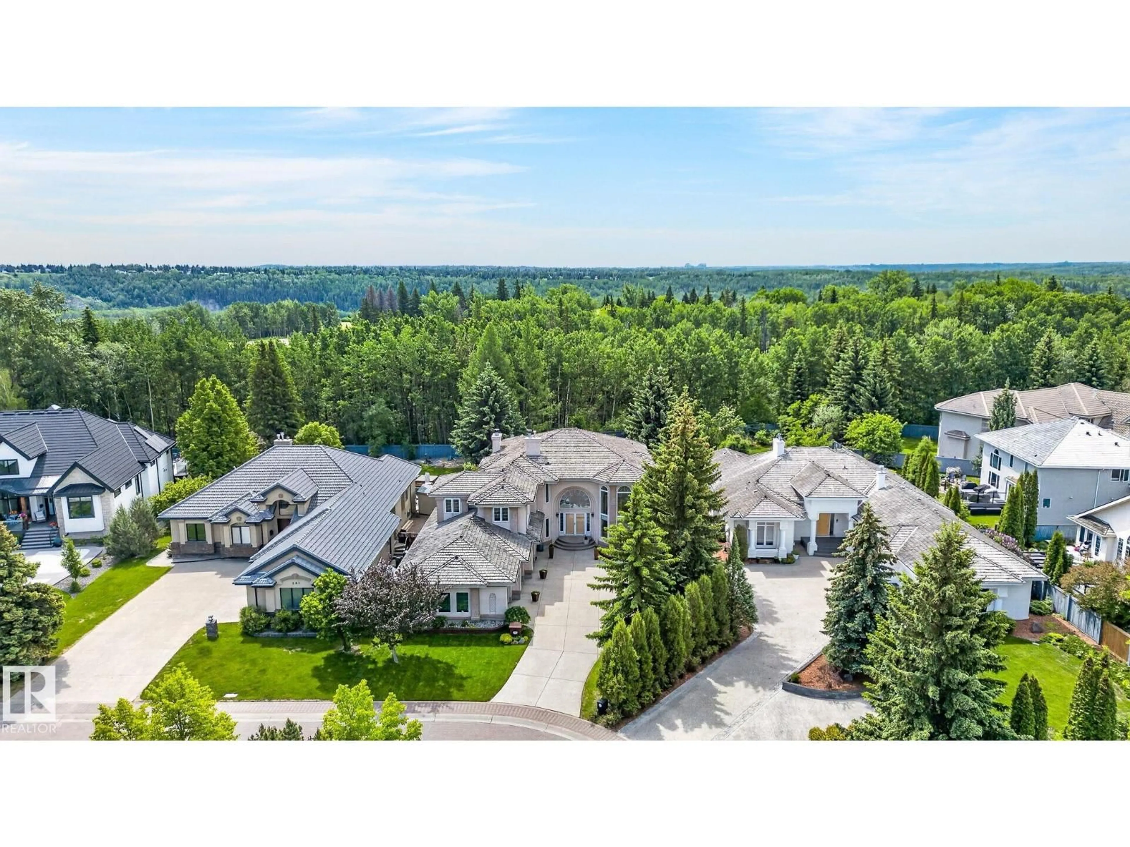 A pic from outside/outdoor area/front of a property/back of a property/a pic from drone, mountain view for 229 WILSON LANE, Edmonton Alberta T6M2K8