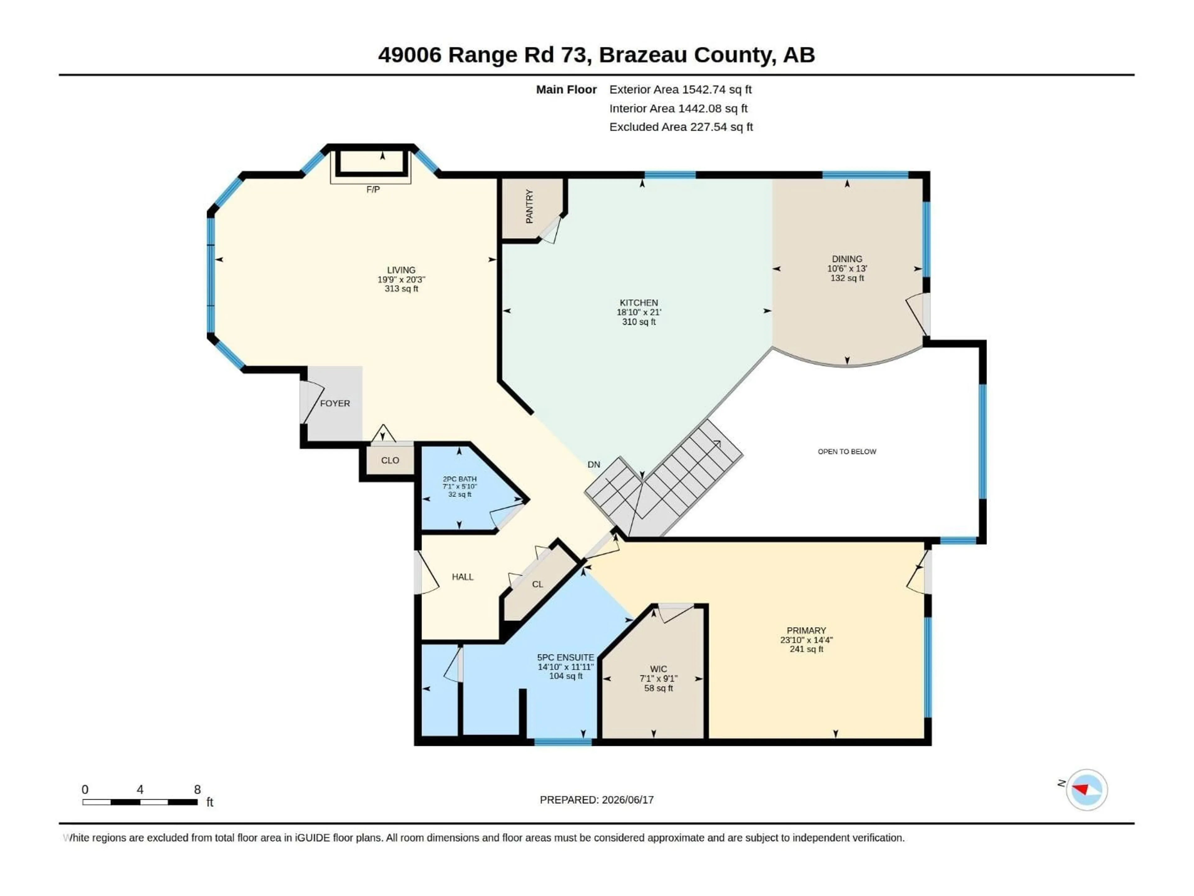 Floor plan for #302 - 49006 RANGE ROAD 73, Rural Brazeau County Alberta T7A2A2