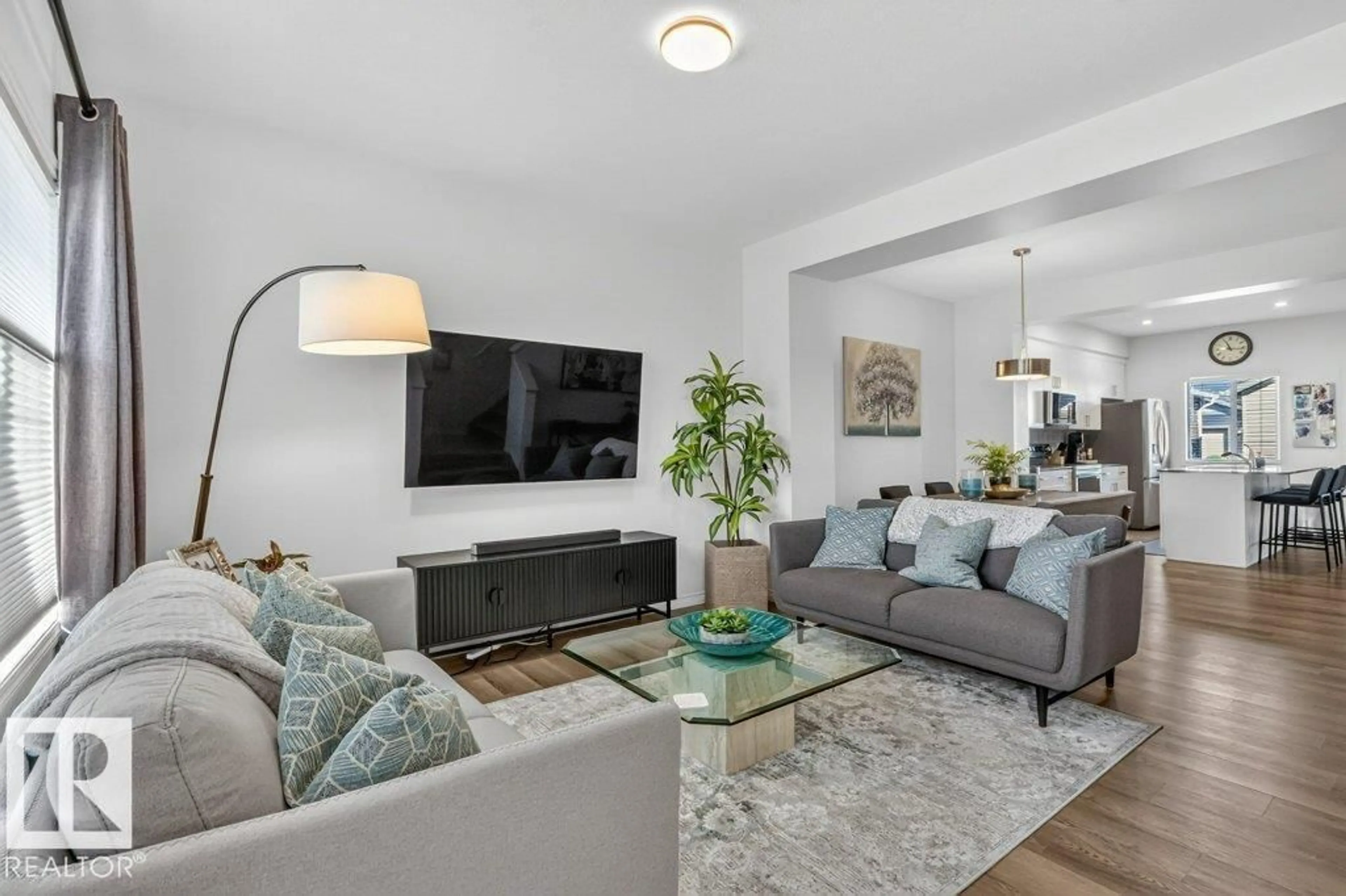 Living room with furniture, unknown for 3708 42 AV, Beaumont Alberta T4X3B3