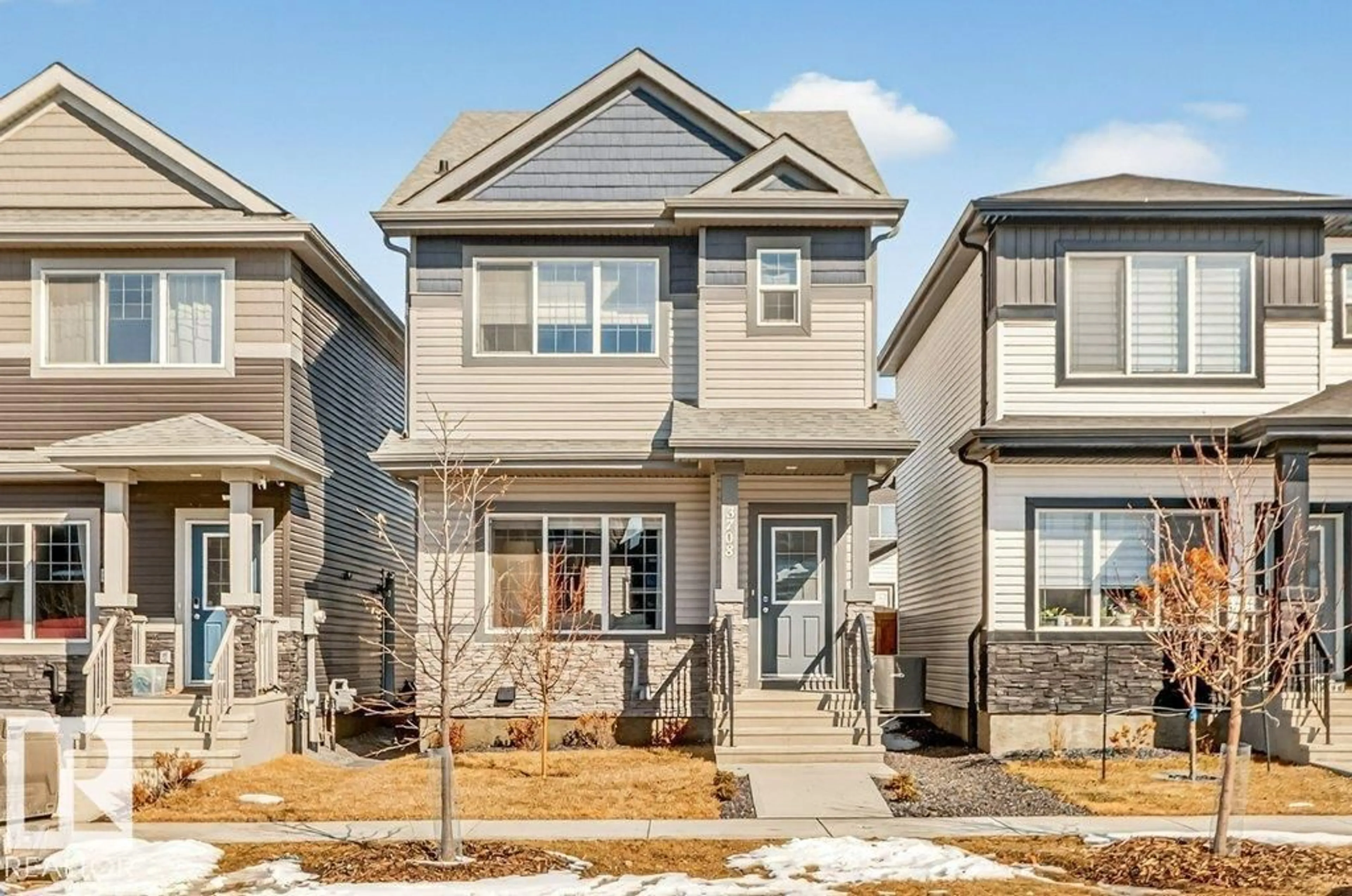 Home with vinyl exterior material, street for 3708 42 AV, Beaumont Alberta T4X3B3