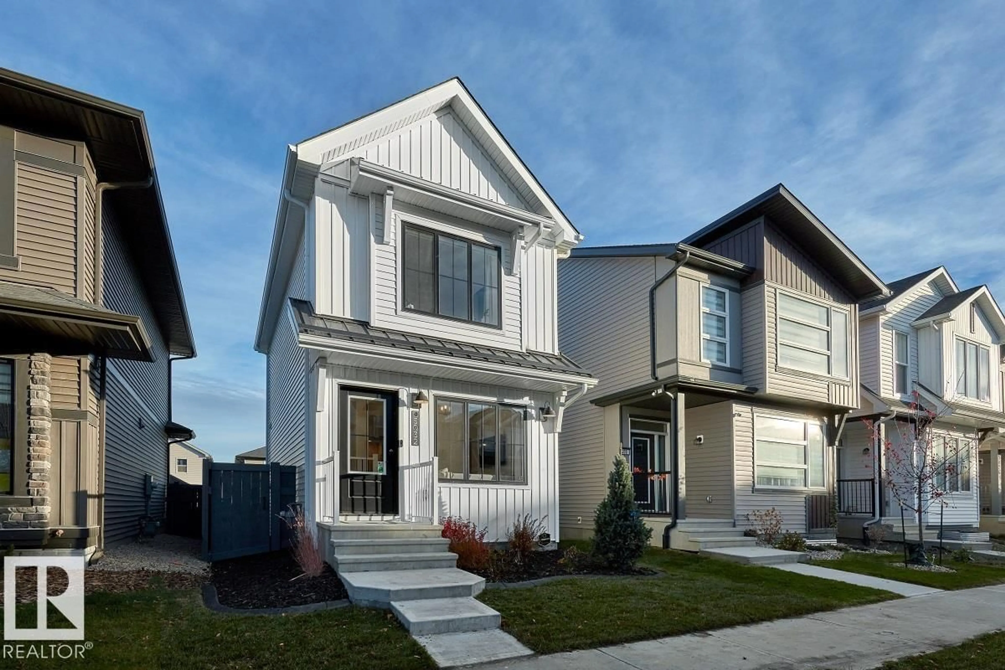 Home with vinyl exterior material, street for 4348 KINGLET DR, Edmonton Alberta T5S0T1