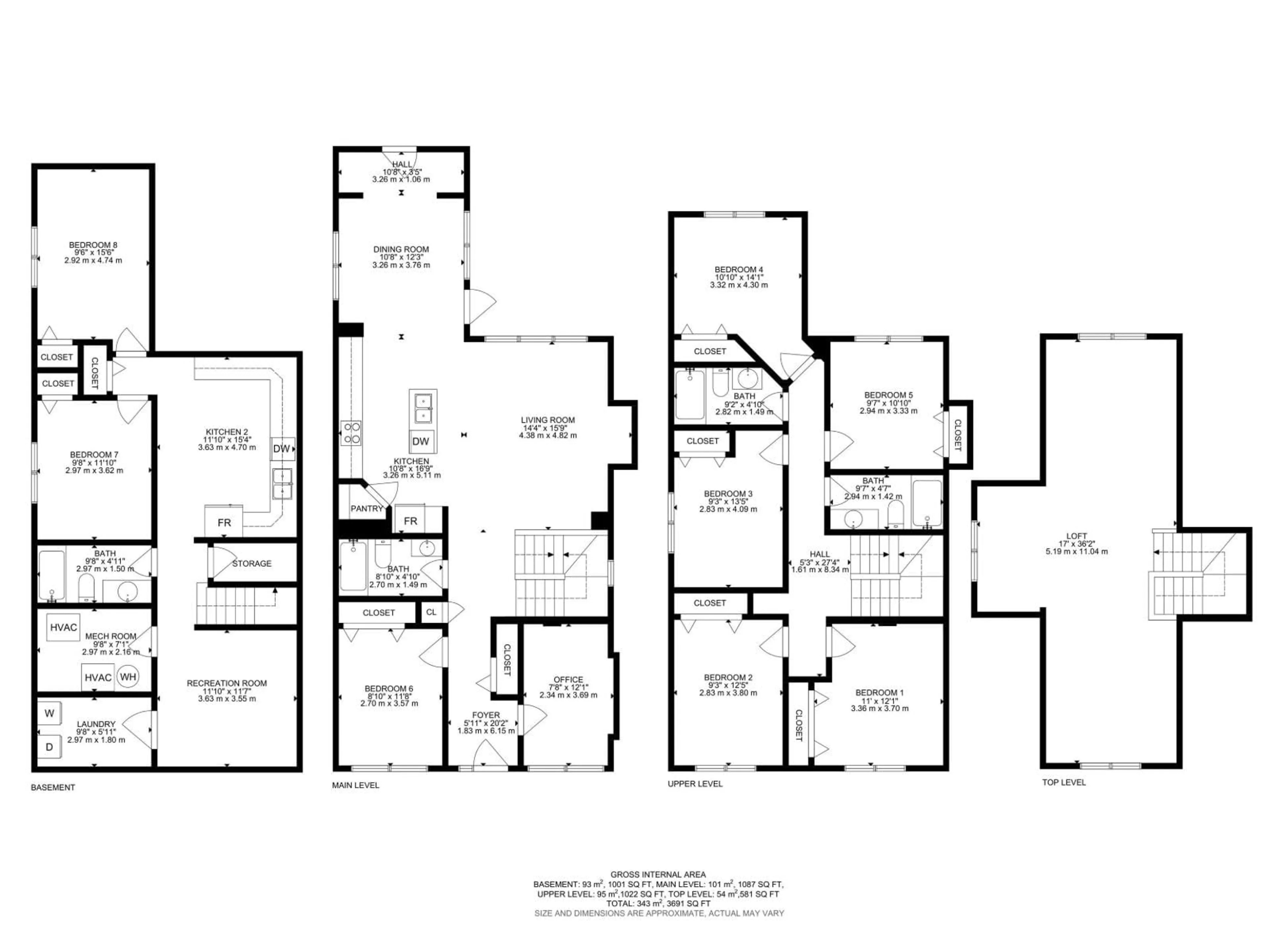 Floor plan for 11918 68 ST NW, Edmonton Alberta T5B1P7