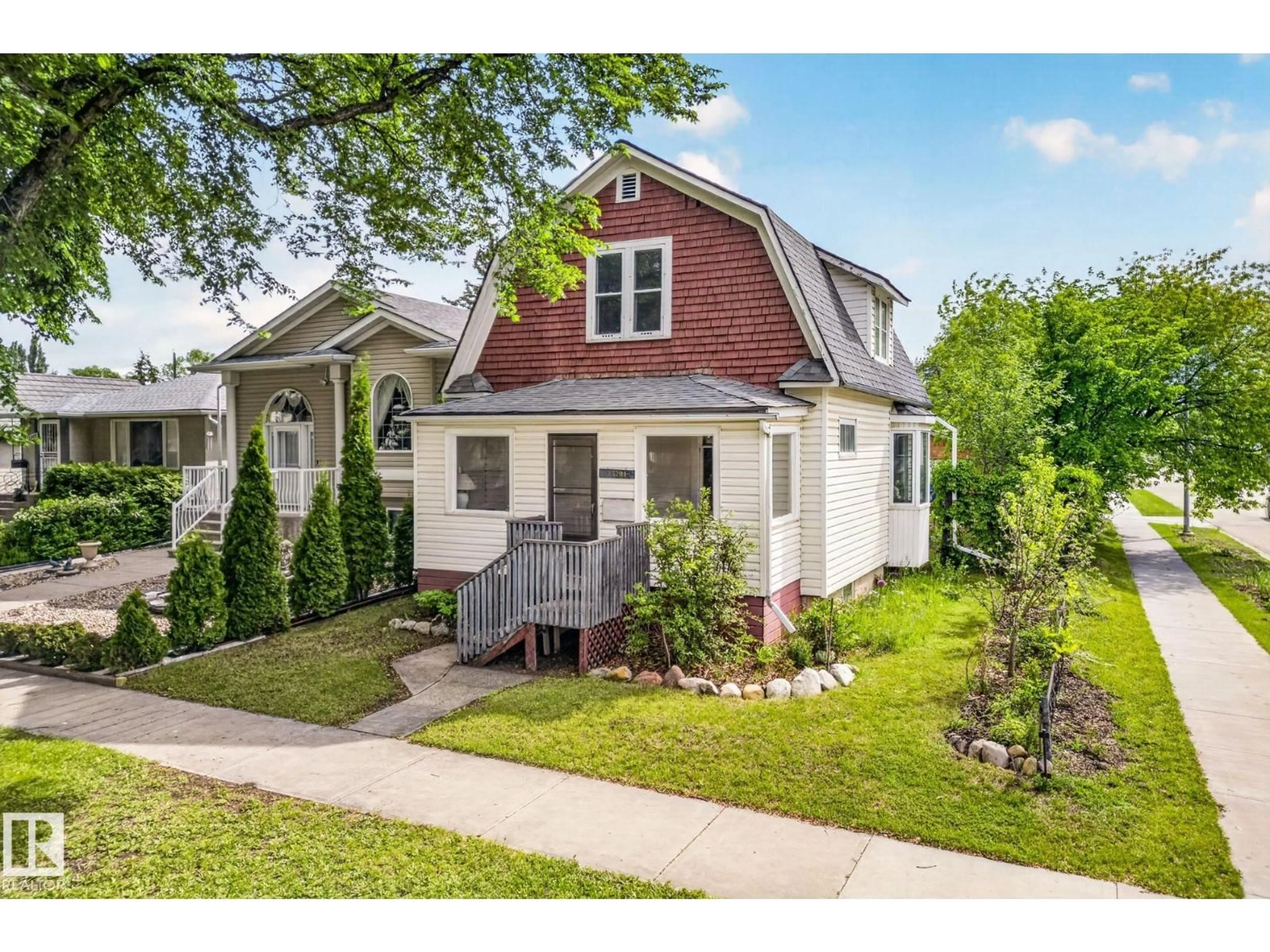Home with brick exterior material, street for NW - 12201 95 ST, Edmonton Alberta T5G1N1