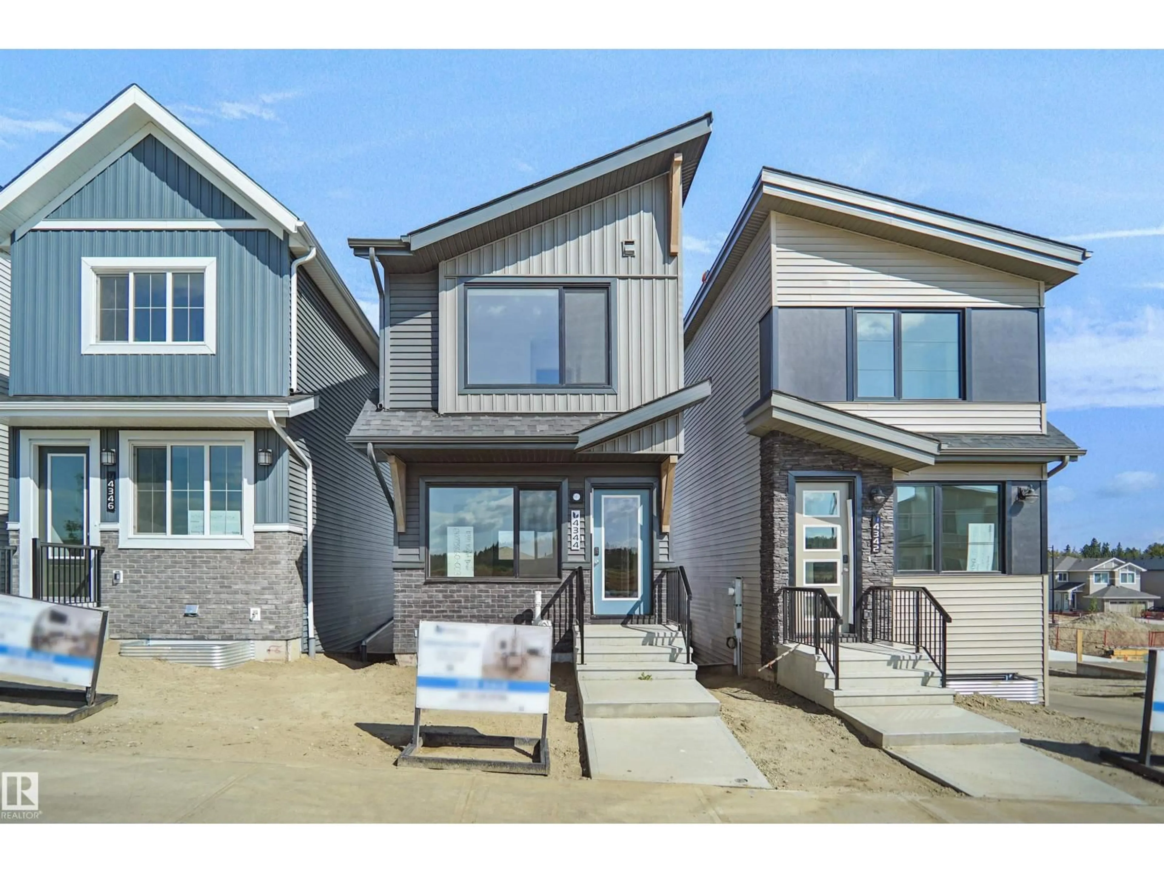 Home with vinyl exterior material, street for 4344 KINGLET DR, Edmonton Alberta T5S0T1