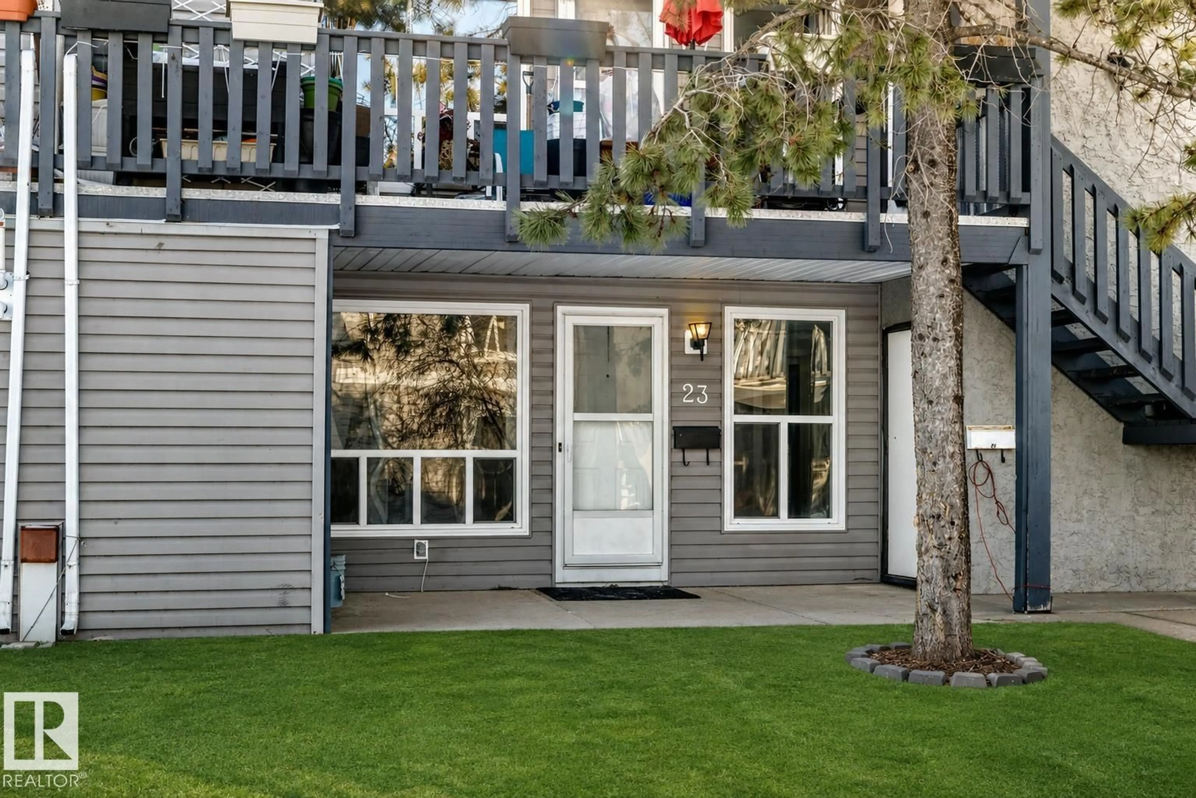 Patio, street for #23 - 1503 MILL WOODS RD E, Edmonton Alberta T6L4C2