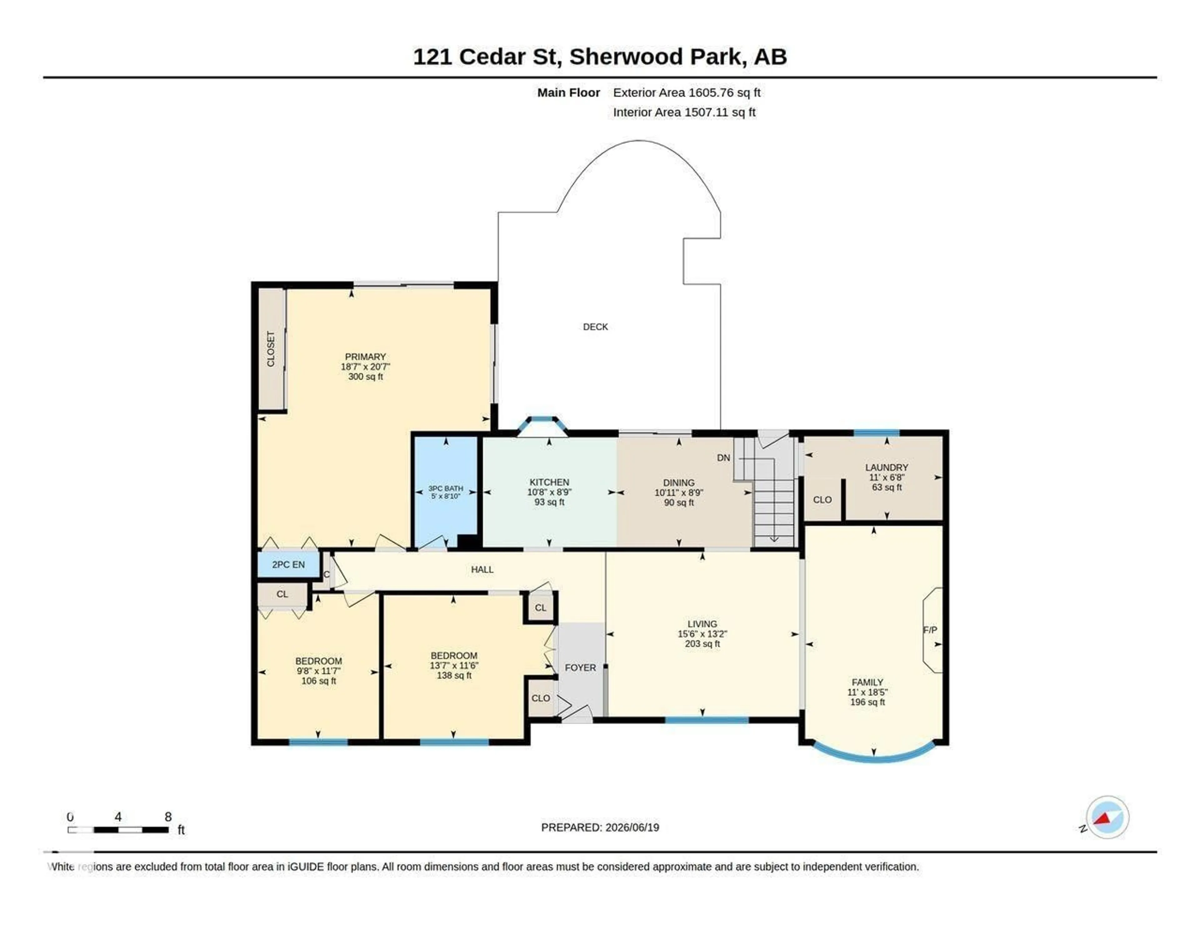 Floor plan for 121 CEDAR ST, Sherwood Park Alberta T8A2E7
