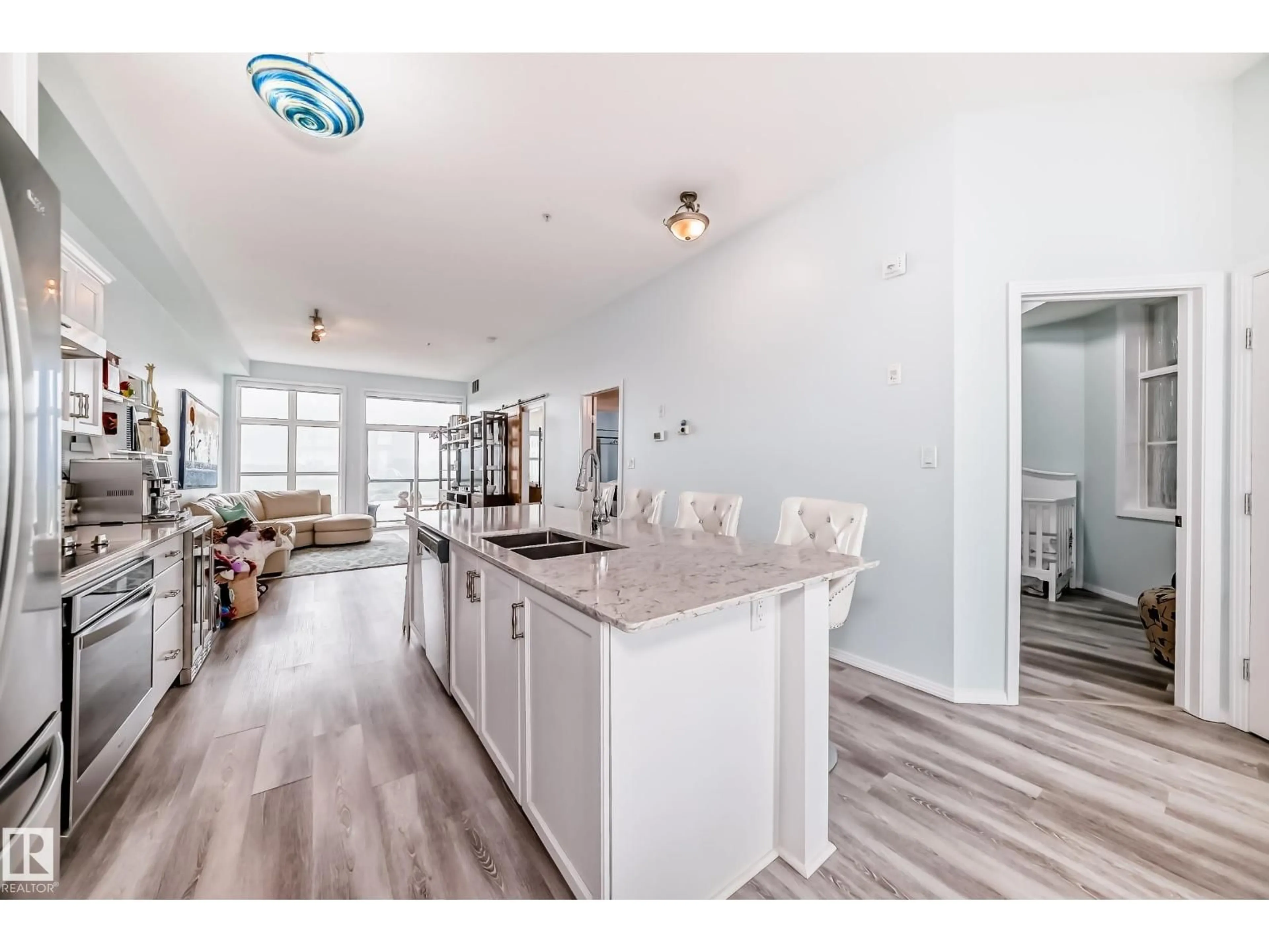 Open concept kitchen, unknown for #414 - 9507 101 AV, Edmonton Alberta T5H4R6