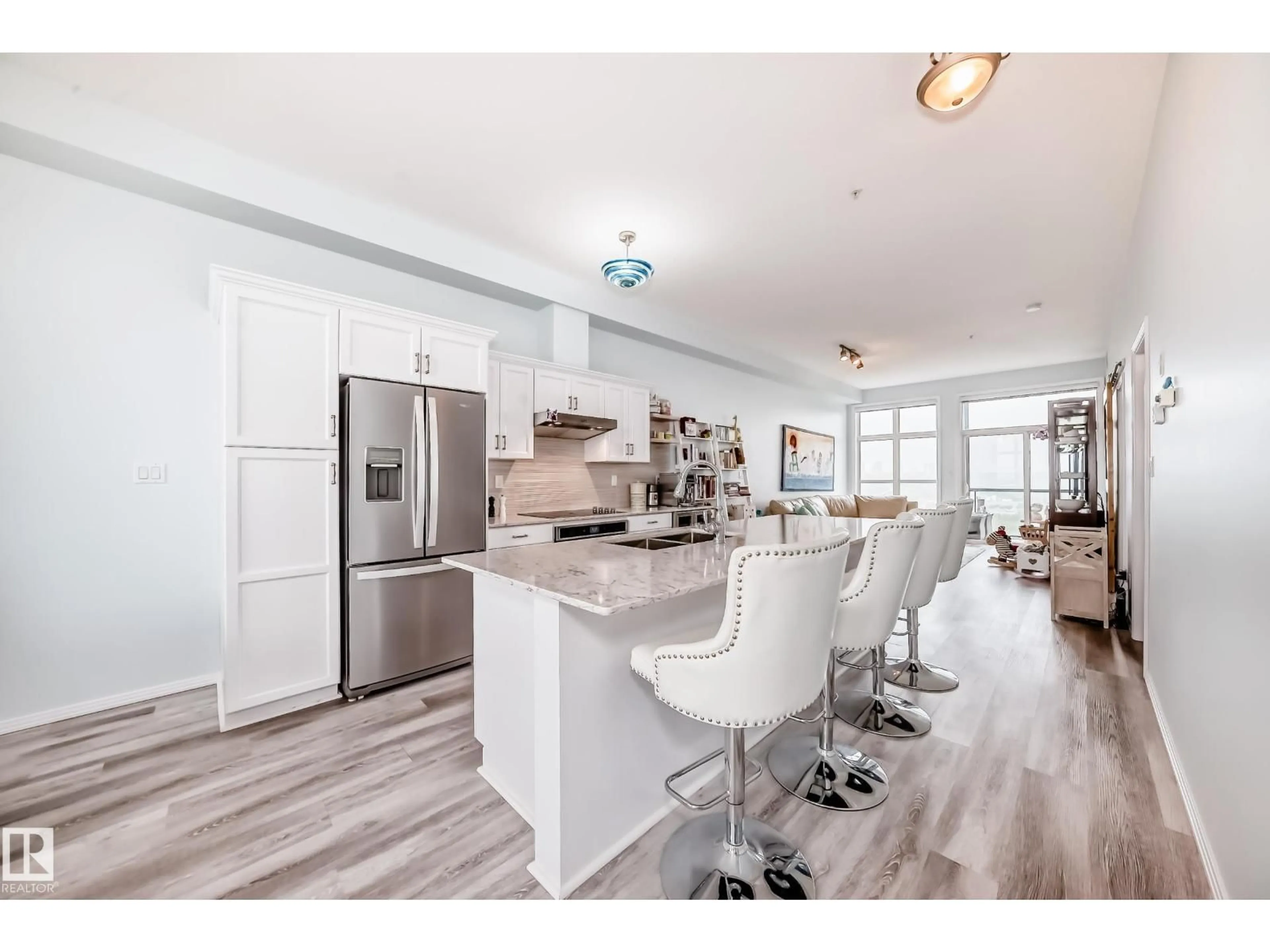 Open concept kitchen, unknown for #414 - 9507 101 AV, Edmonton Alberta T5H4R6