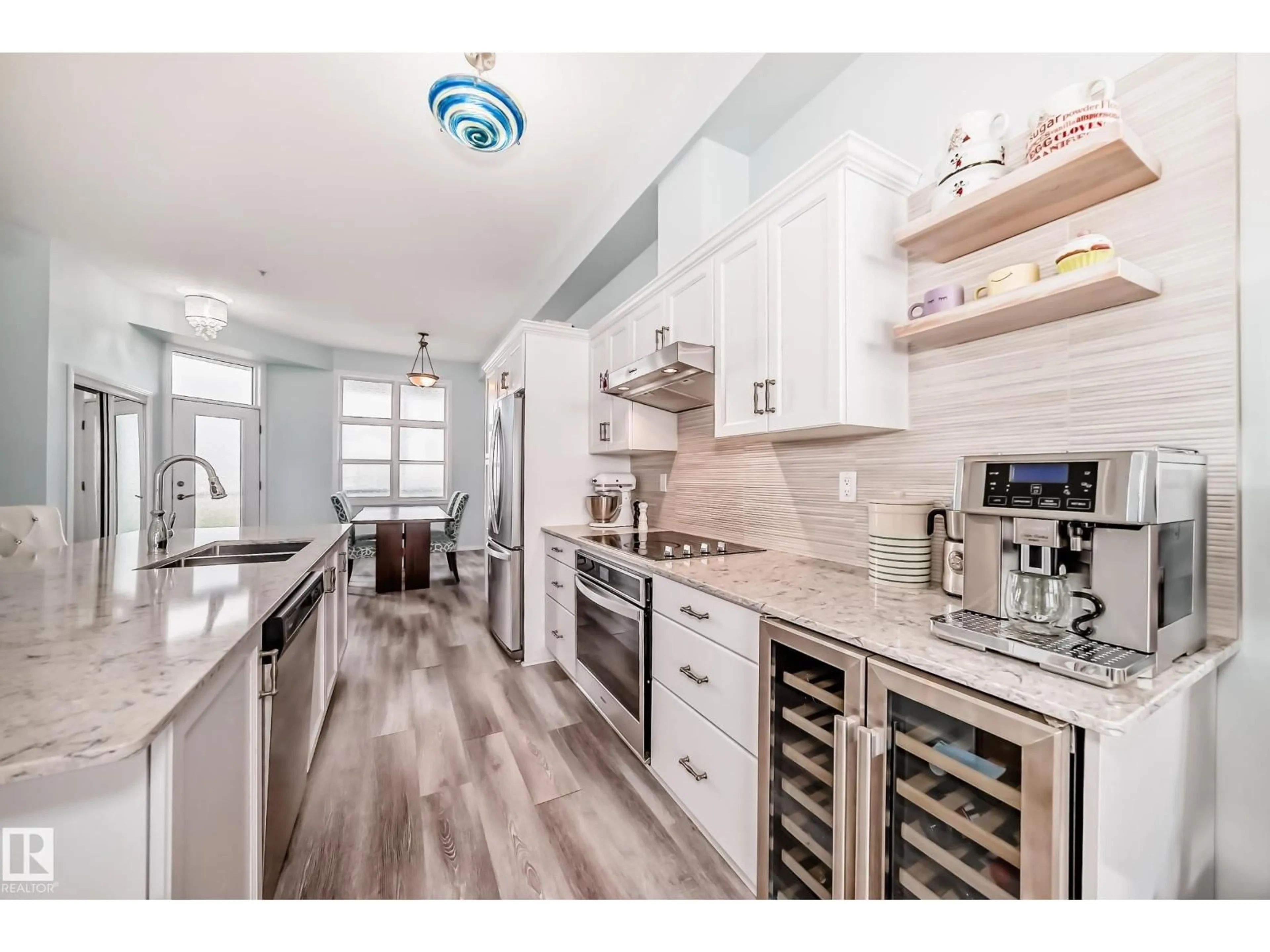 Open concept kitchen, unknown for #414 - 9507 101 AV, Edmonton Alberta T5H4R6