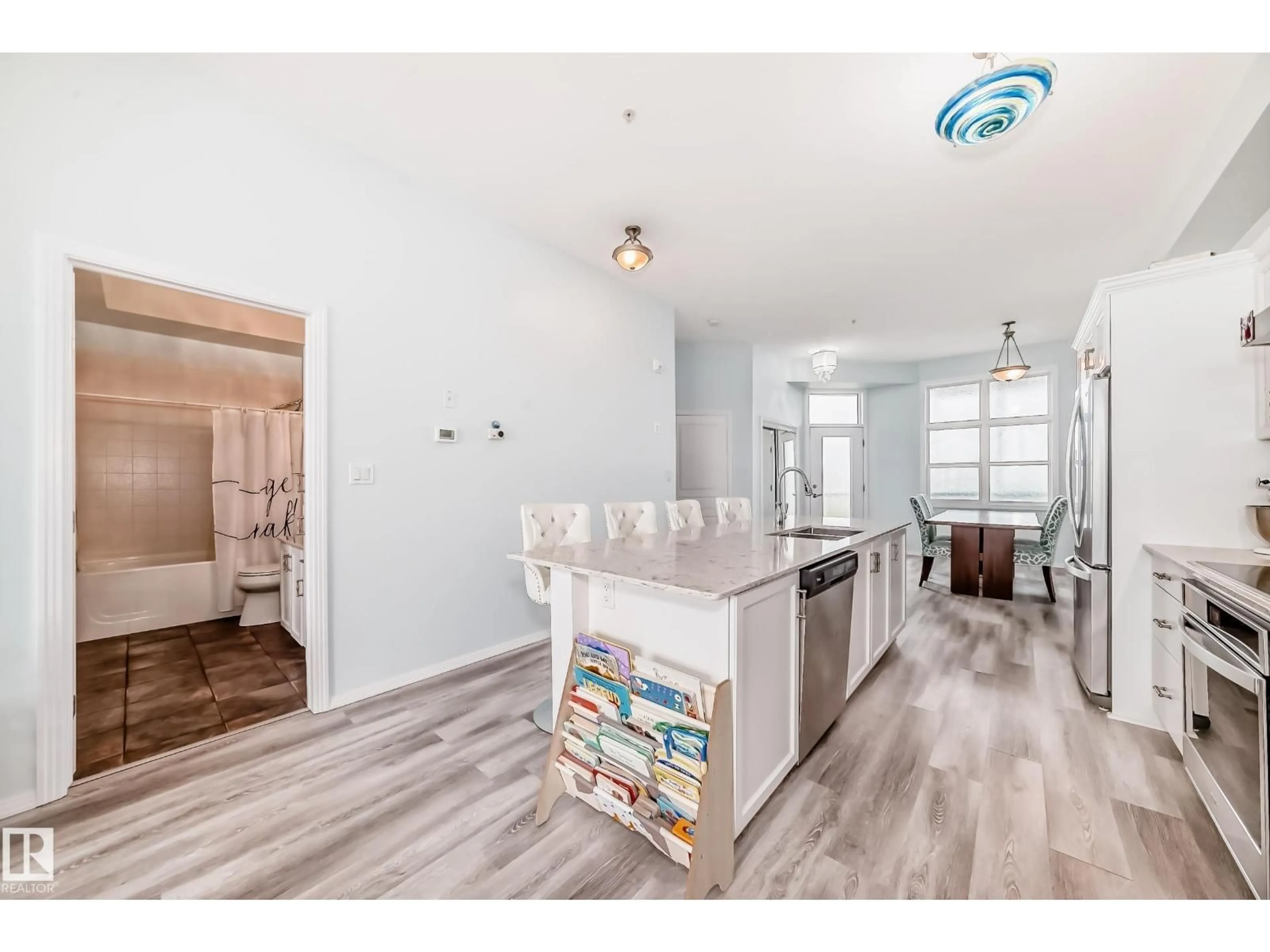 Open concept kitchen, unknown for #414 - 9507 101 AV, Edmonton Alberta T5H4R6