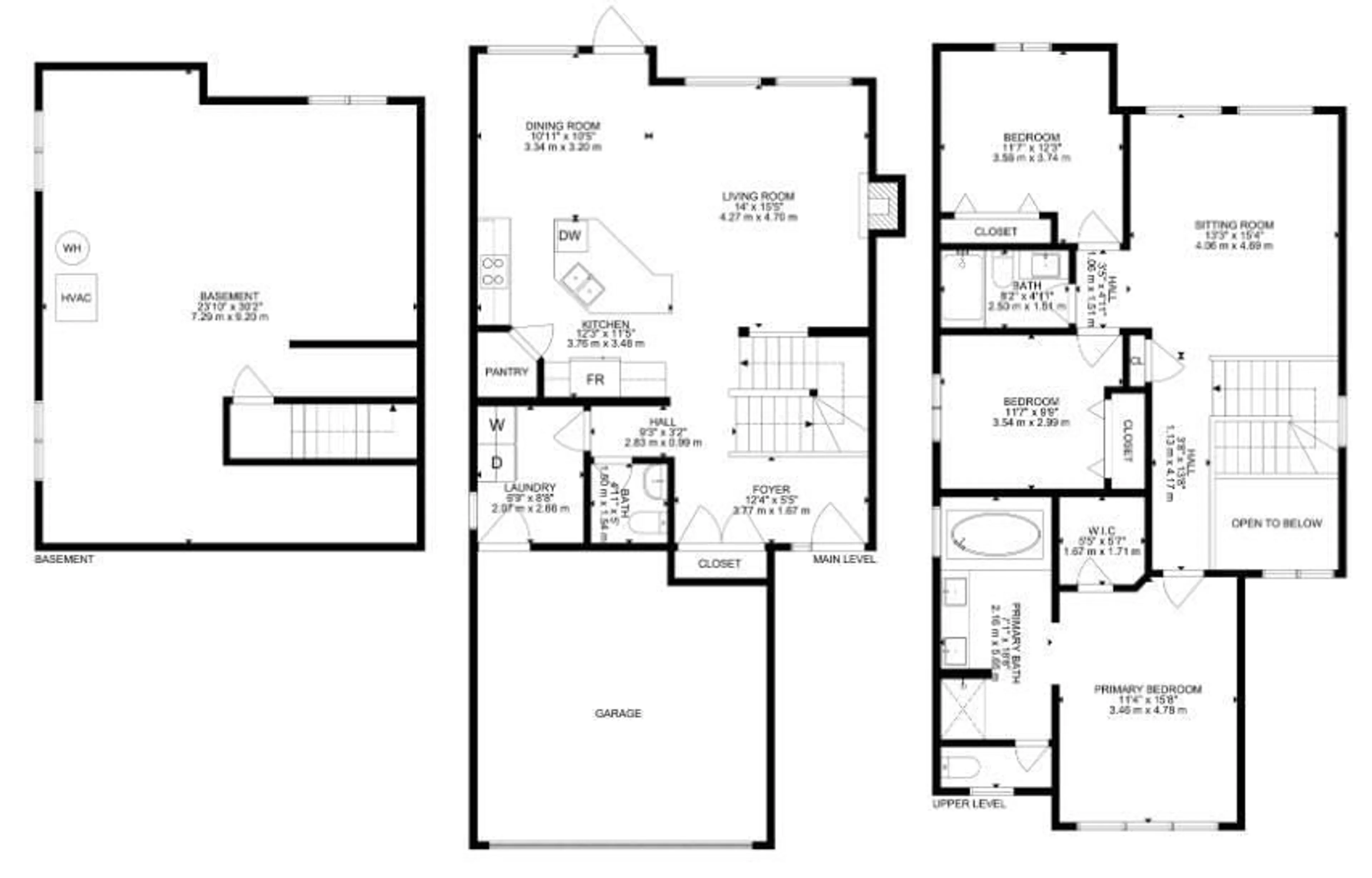 Floor plan for 1944 68 ST, Edmonton Alberta T6X0M2