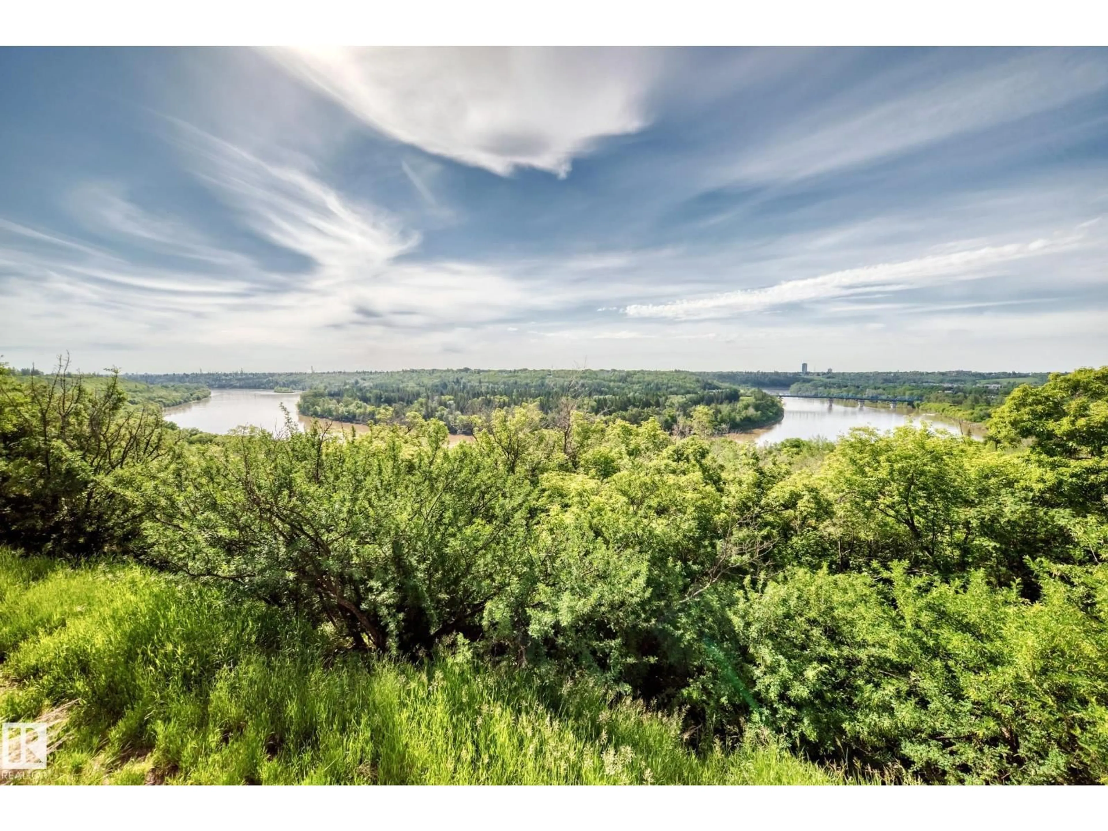 A pic from outside/outdoor area/front of a property/back of a property/a pic from drone, water/lake/river/ocean view for 8310 - 606 JASPER AV, Edmonton Alberta T5H3S3