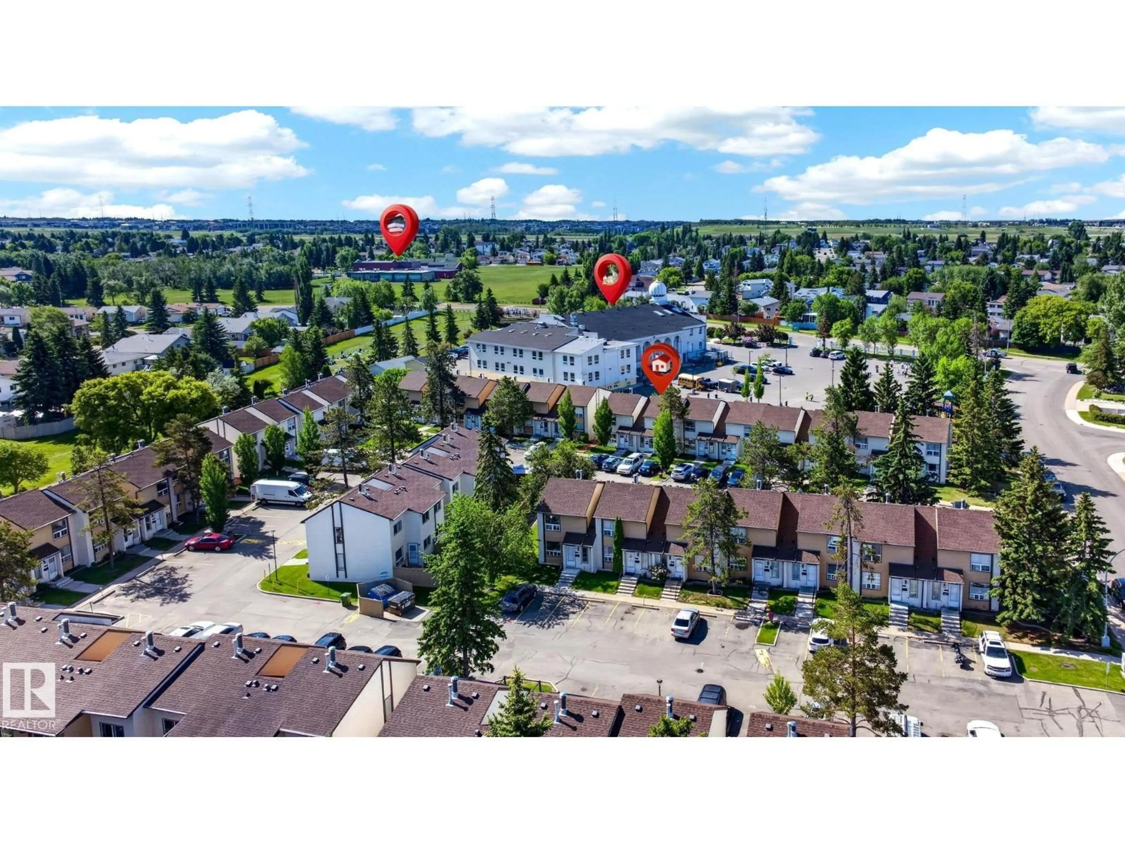 A pic from outside/outdoor area/front of a property/back of a property/a pic from drone, street for #7 - 1651 46 ST, Edmonton Alberta T6L5H2