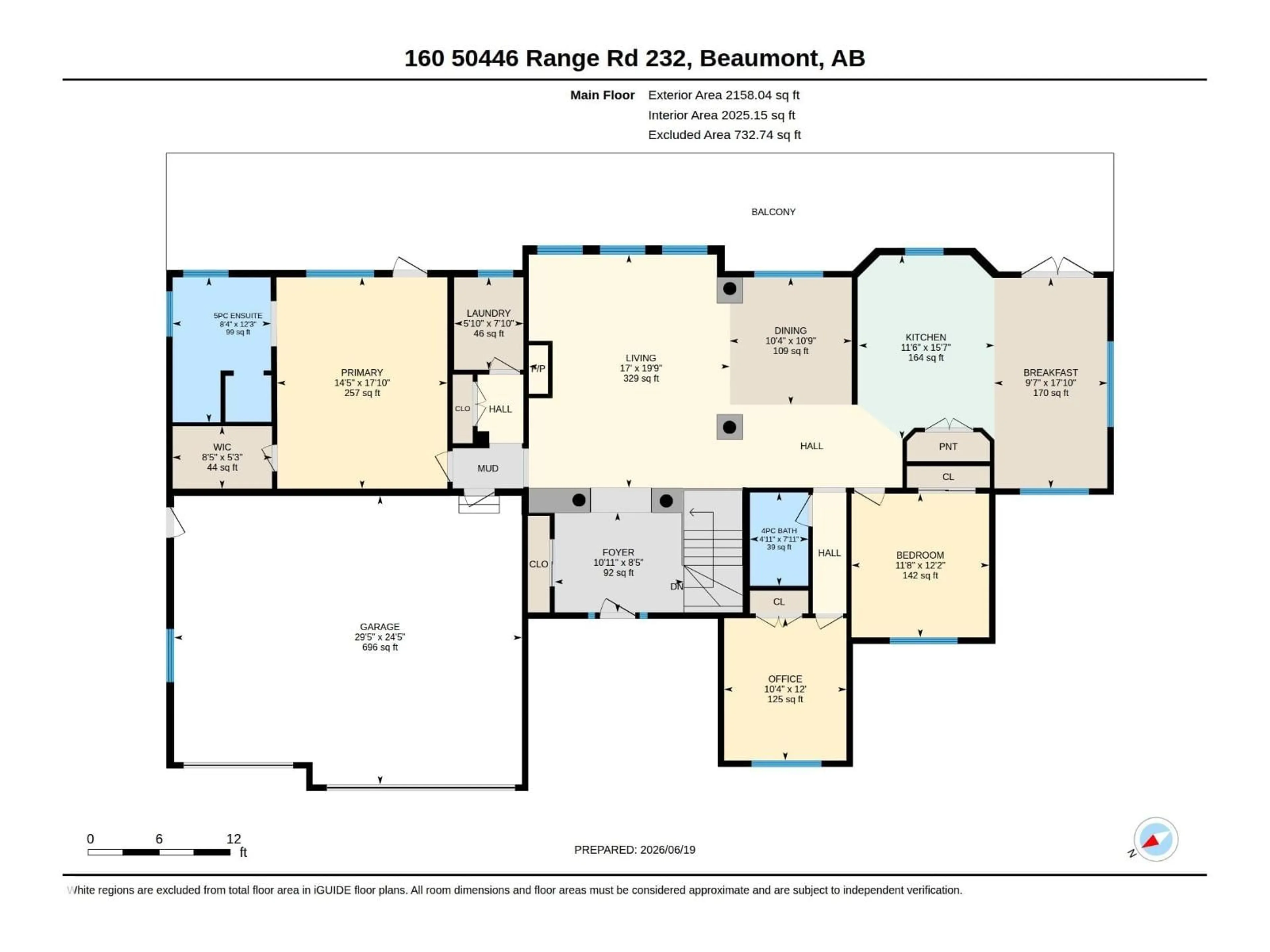 Floor plan for 160 50446 RGE RD 232, Rural Leduc County Alberta T4X0L1
