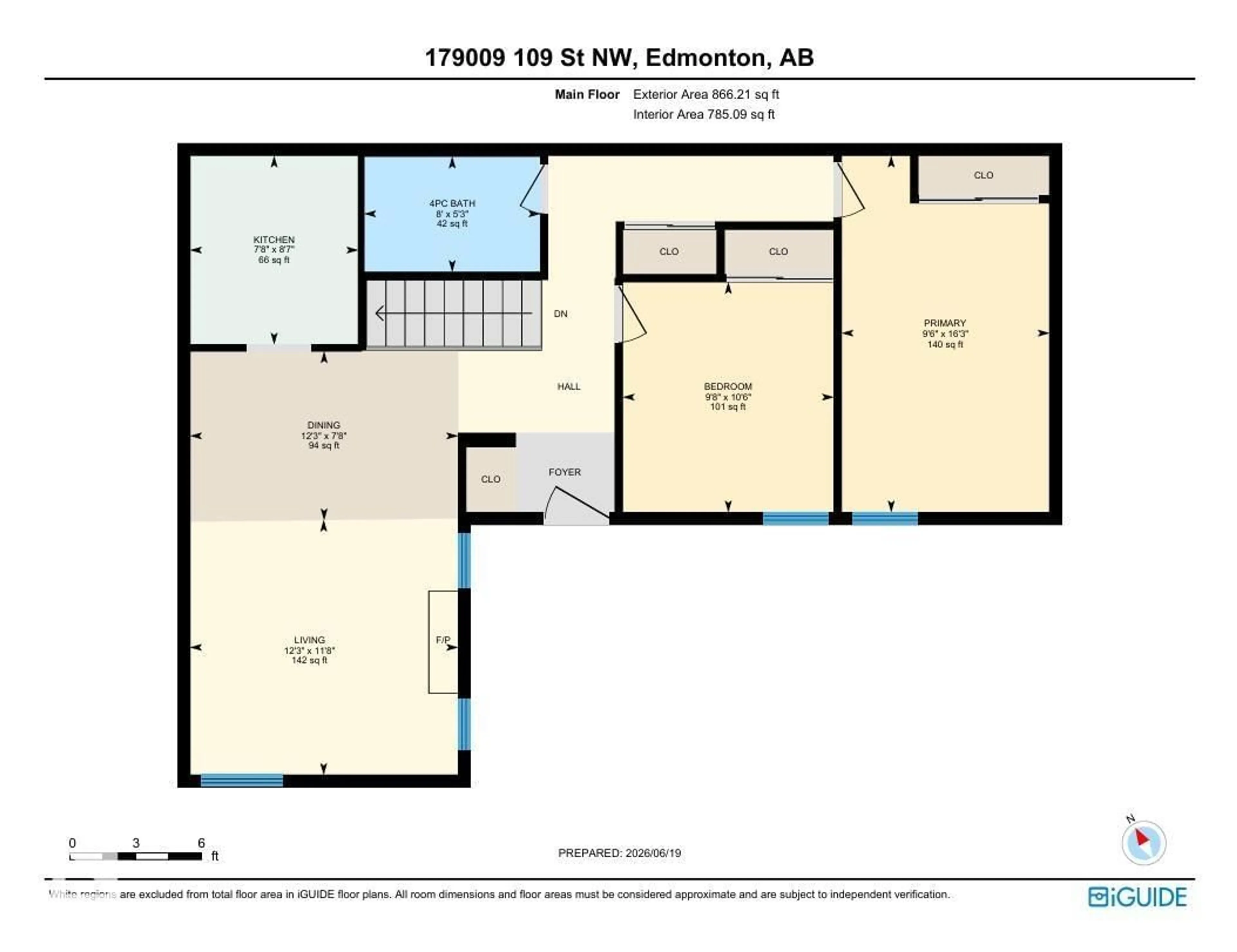 Floor plan for 17009 109 ST, Edmonton Alberta T5X3E2
