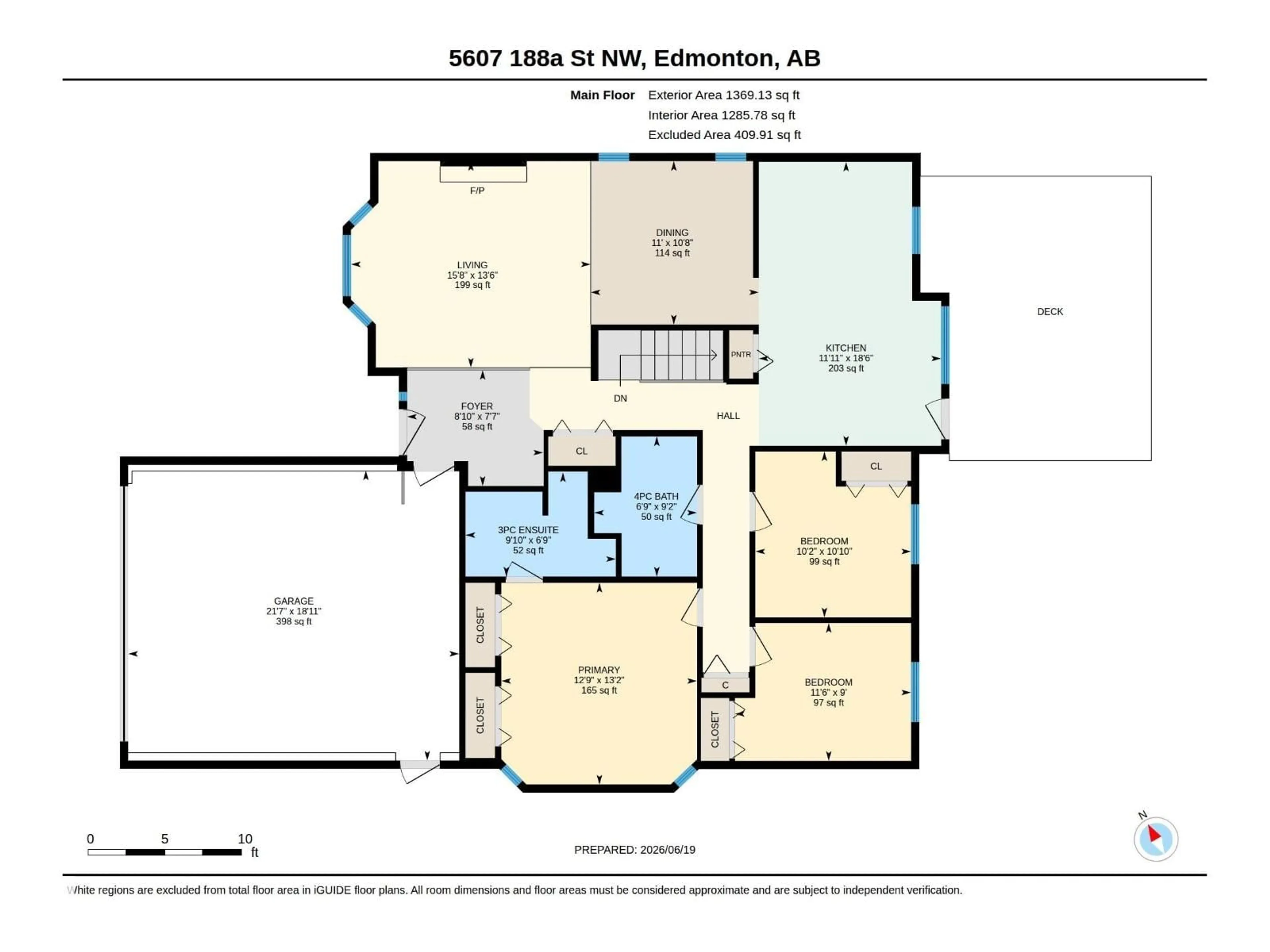 Floor plan for NW - 5607 188A ST, Edmonton Alberta T6M2G7