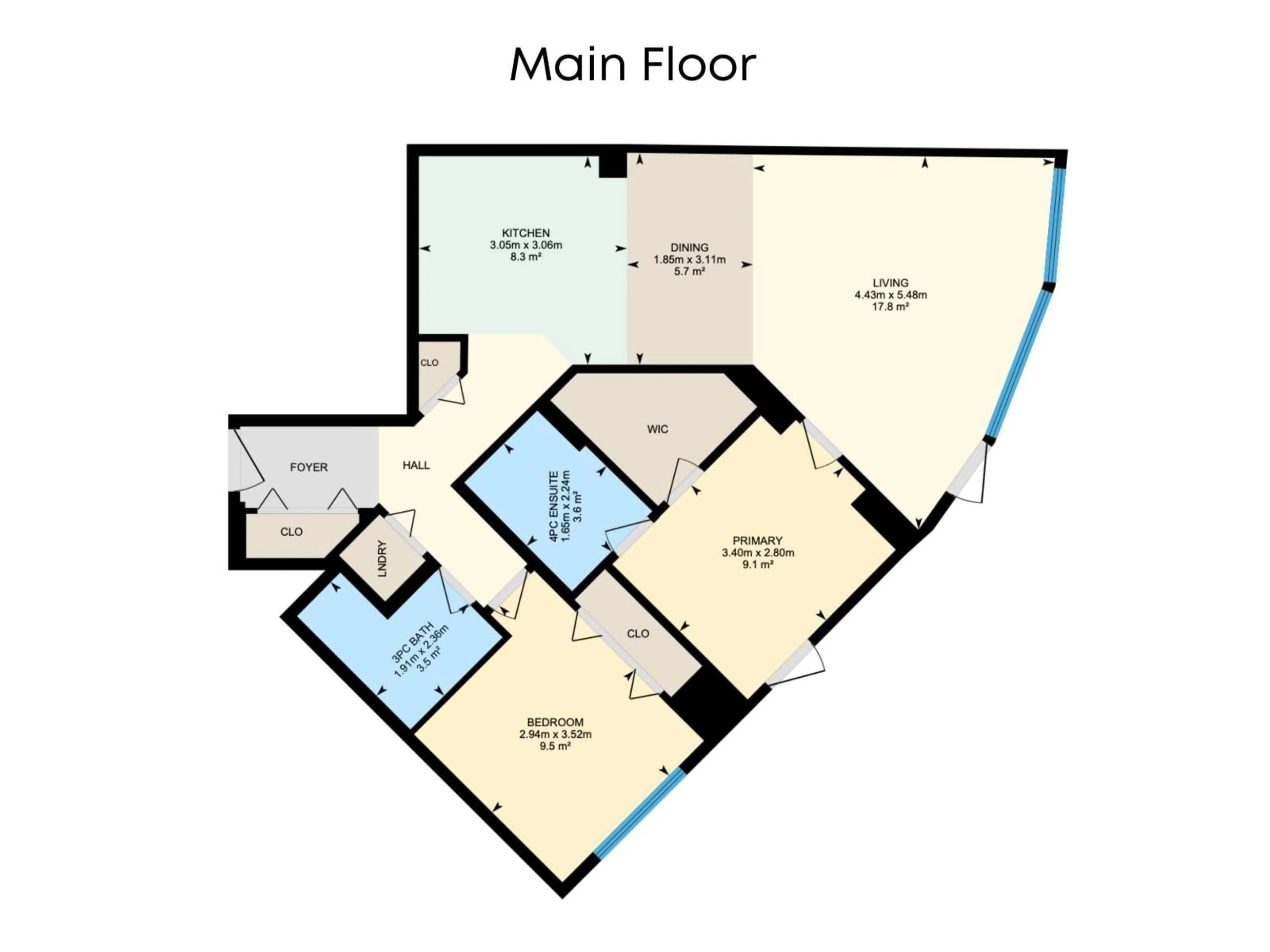 Floor plan for 1004 104 ST NW, Edmonton Alberta T5J0B5