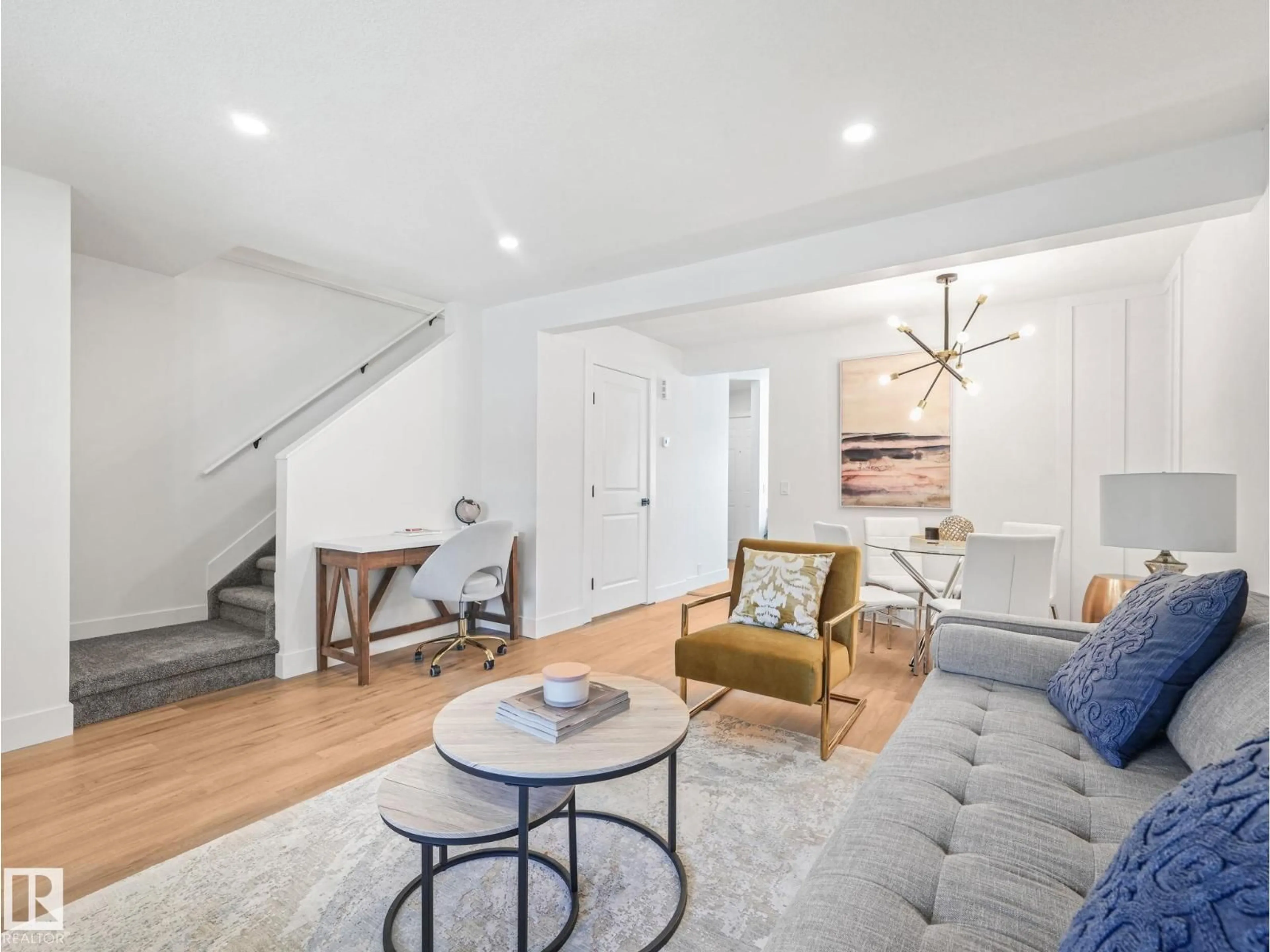 Living room with furniture, unknown for #10 - 13833 30 ST NW, Edmonton Alberta T5Y2B2